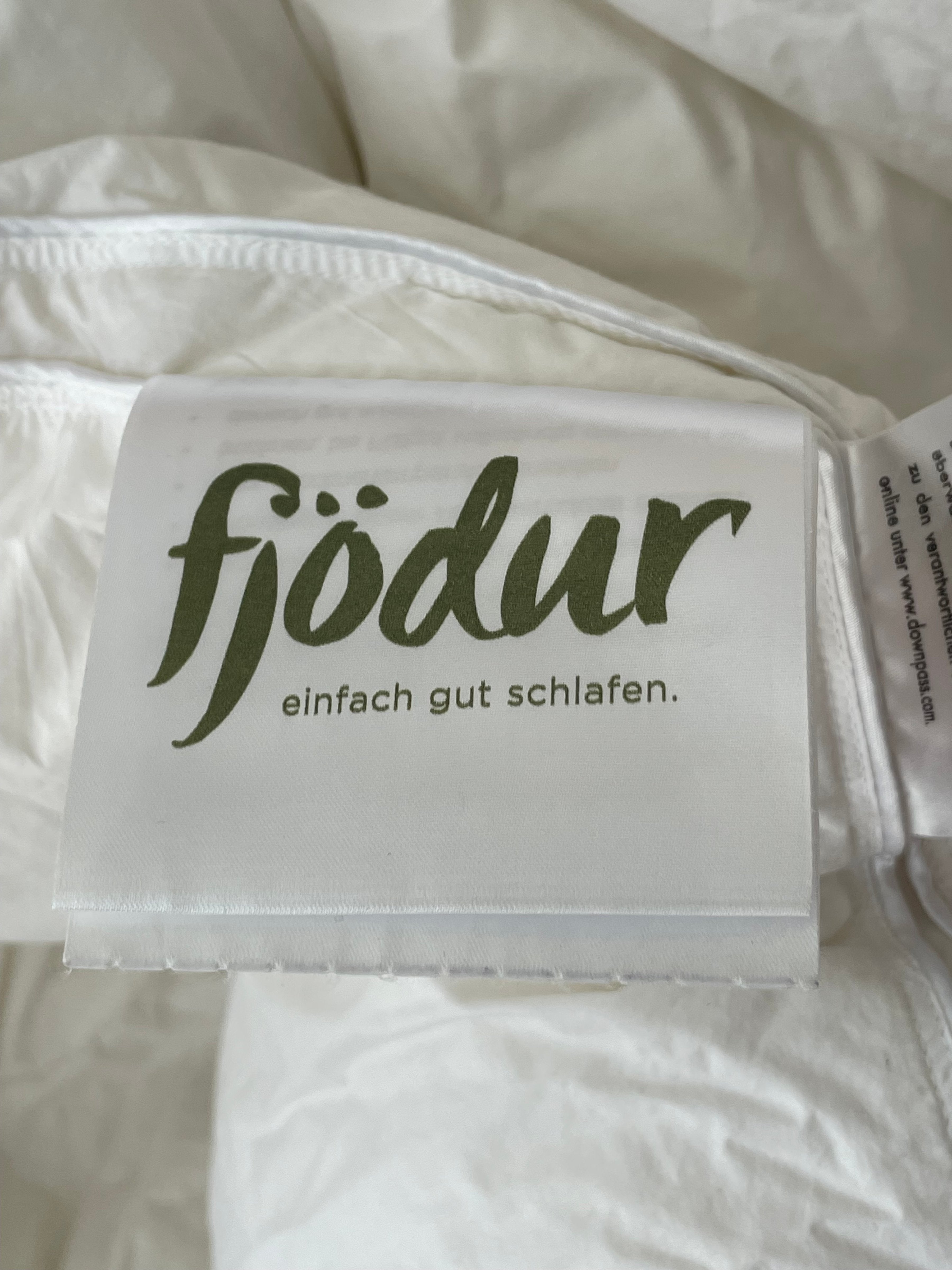Fjödür Daunendecke – 135 x 200 cm, Downpass Zertifiziert, Weiß, Sehr Gut