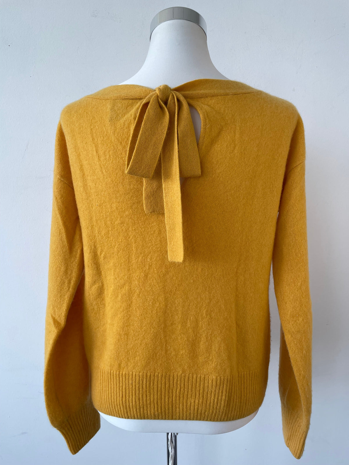 Grace Kaschmirpullover Senfgelb Schleife Sehr Gut