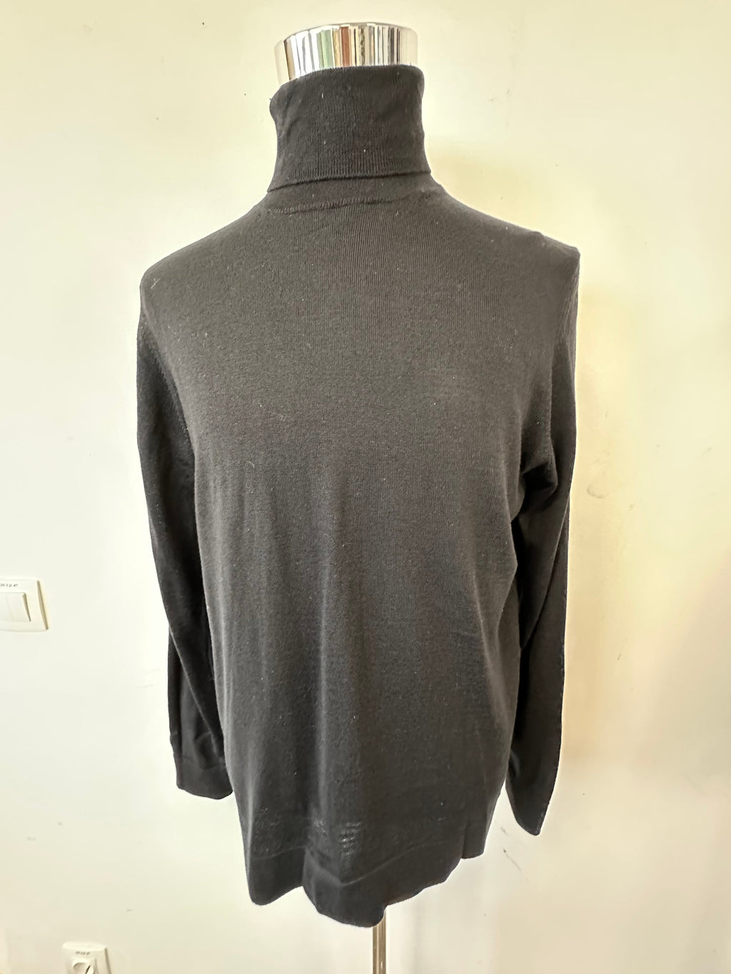 Strellson Rollkragenpullover Schwarz, Gr. L – Feinstrick, Sehr Guter Zustand