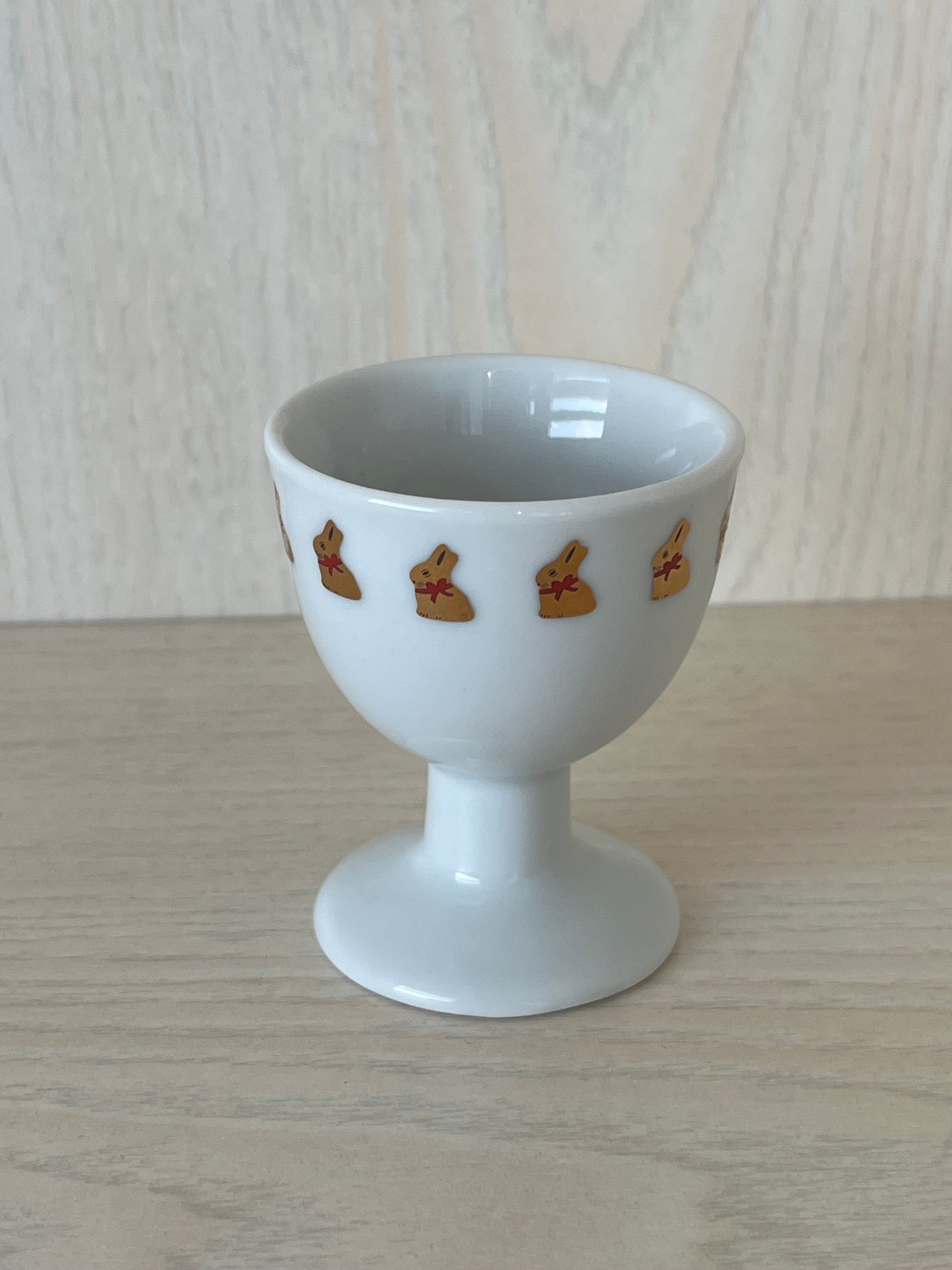 Lindt Easter Bunny Porcelain Egg Cup, Very Good Condition, 6.5 cm
