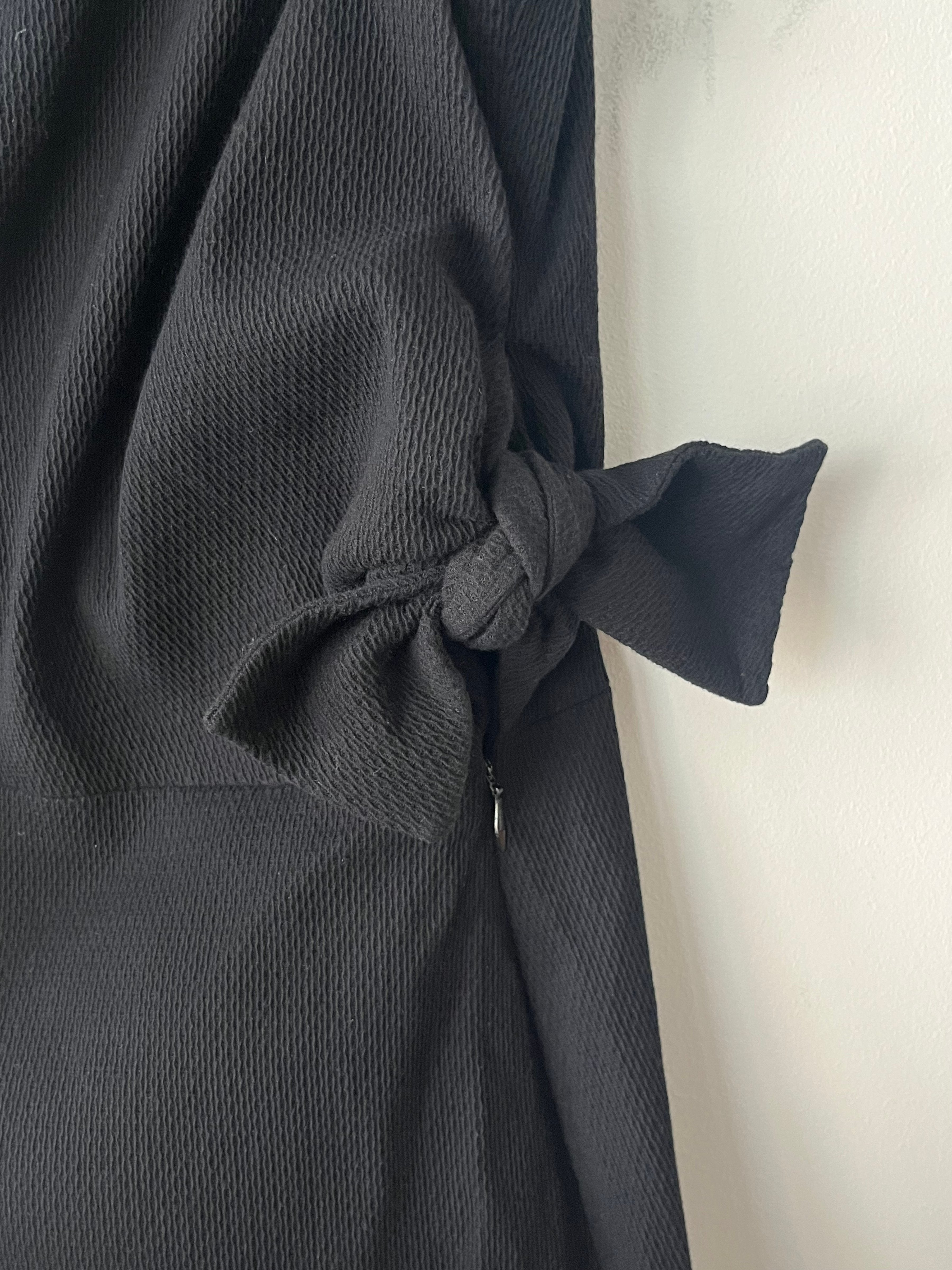 JIL SANDER + Rib Knit Midi Dress – Black, Size M, Good Condition
