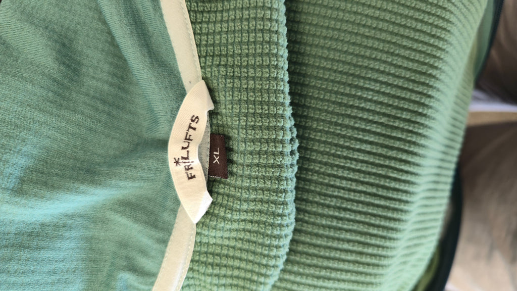 Frilufts soft-shell/fleece jacket XL green – very good condition