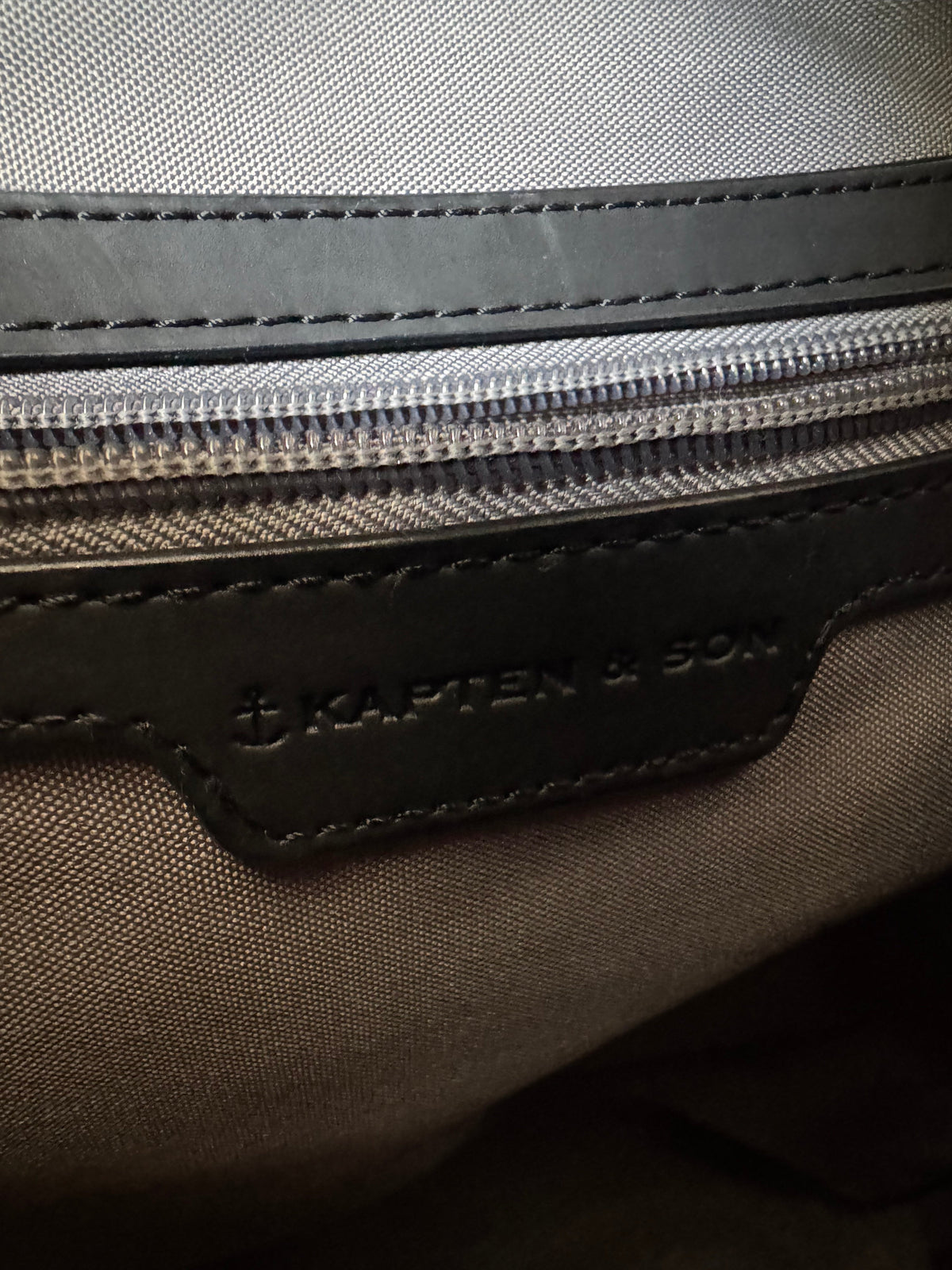 Kapten & Son Umea Backpack - All Black, Fits 15 Laptop, Good Condition