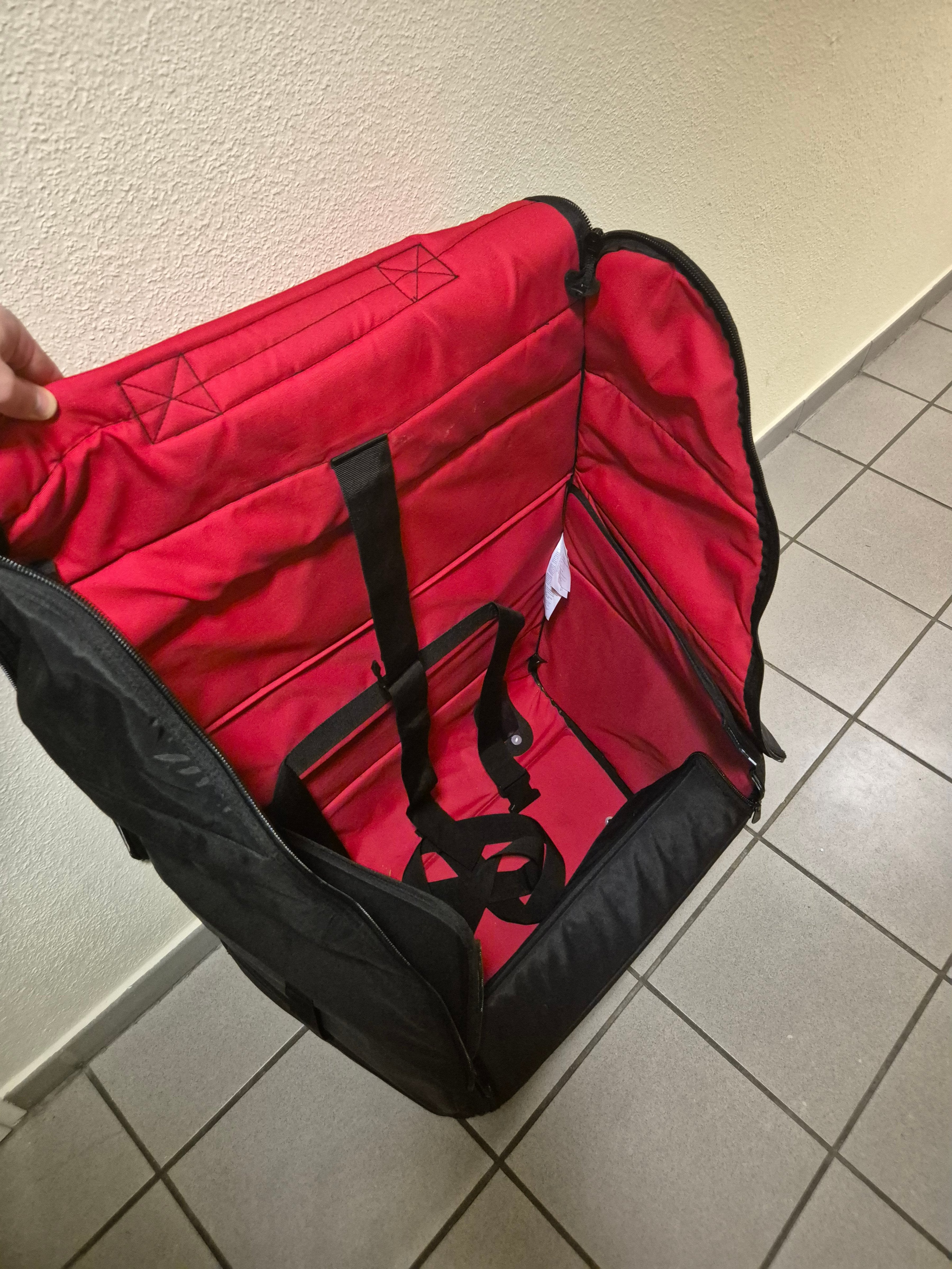 Bugaboo Komfort Transporttasche Groß, Gut, Nylon, Zwei Räder