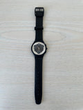 Swatch Uhr Skin Chrono, sehr gut, 38mm, Schwarz, Quarz, inkl. Batterie