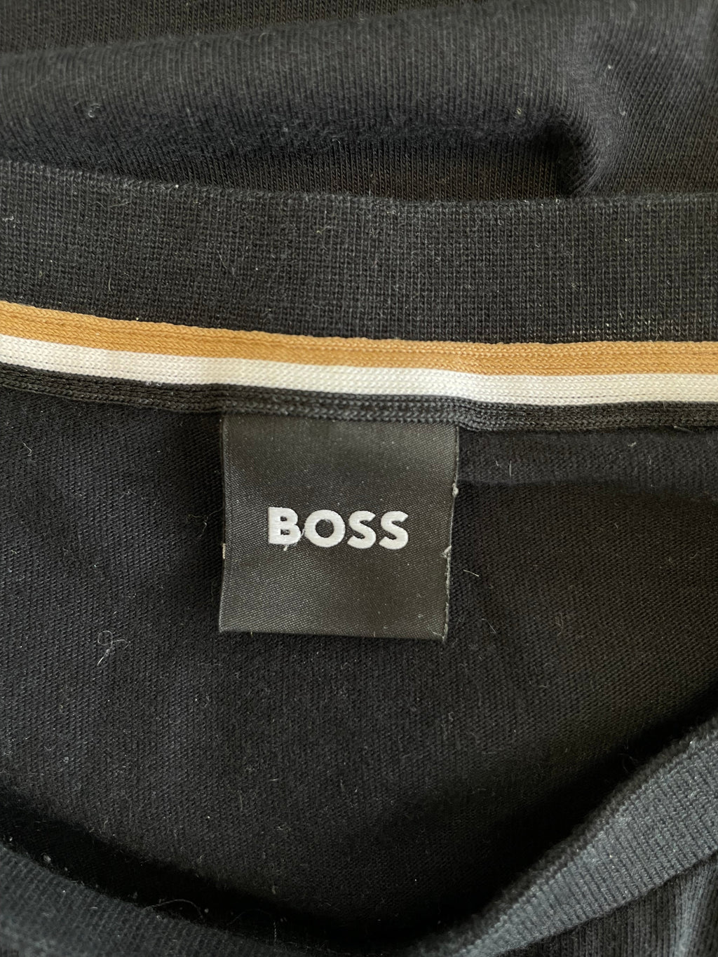 BOSS Camouflage Logo T-Shirt – Black, Size L, Very Good Condition
