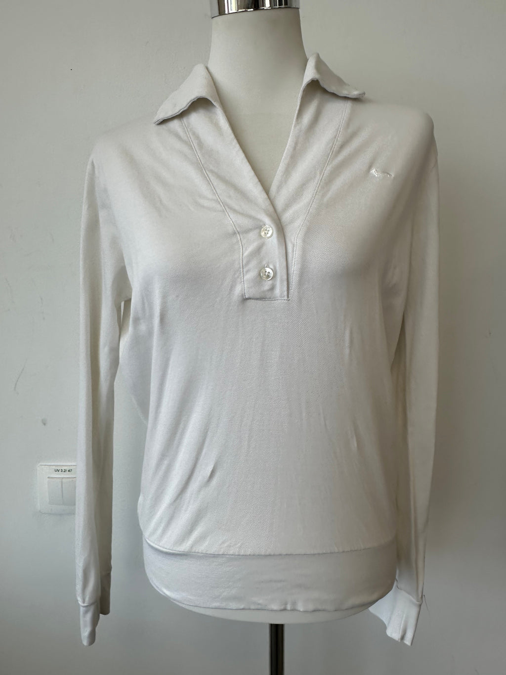 Harmont & Blaine Pullover L | Baumwolle Polo | Weiß | Guter Zustand