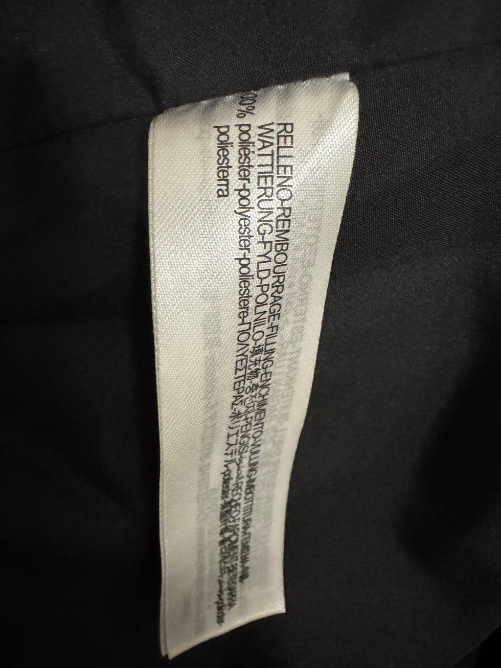 Zara Puffer Jacket Black Medium Very Good Condition