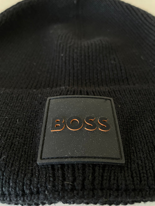 BOSS Beanie Foxxy-1, Schwarz, Sehr Gut, 22x22 cm