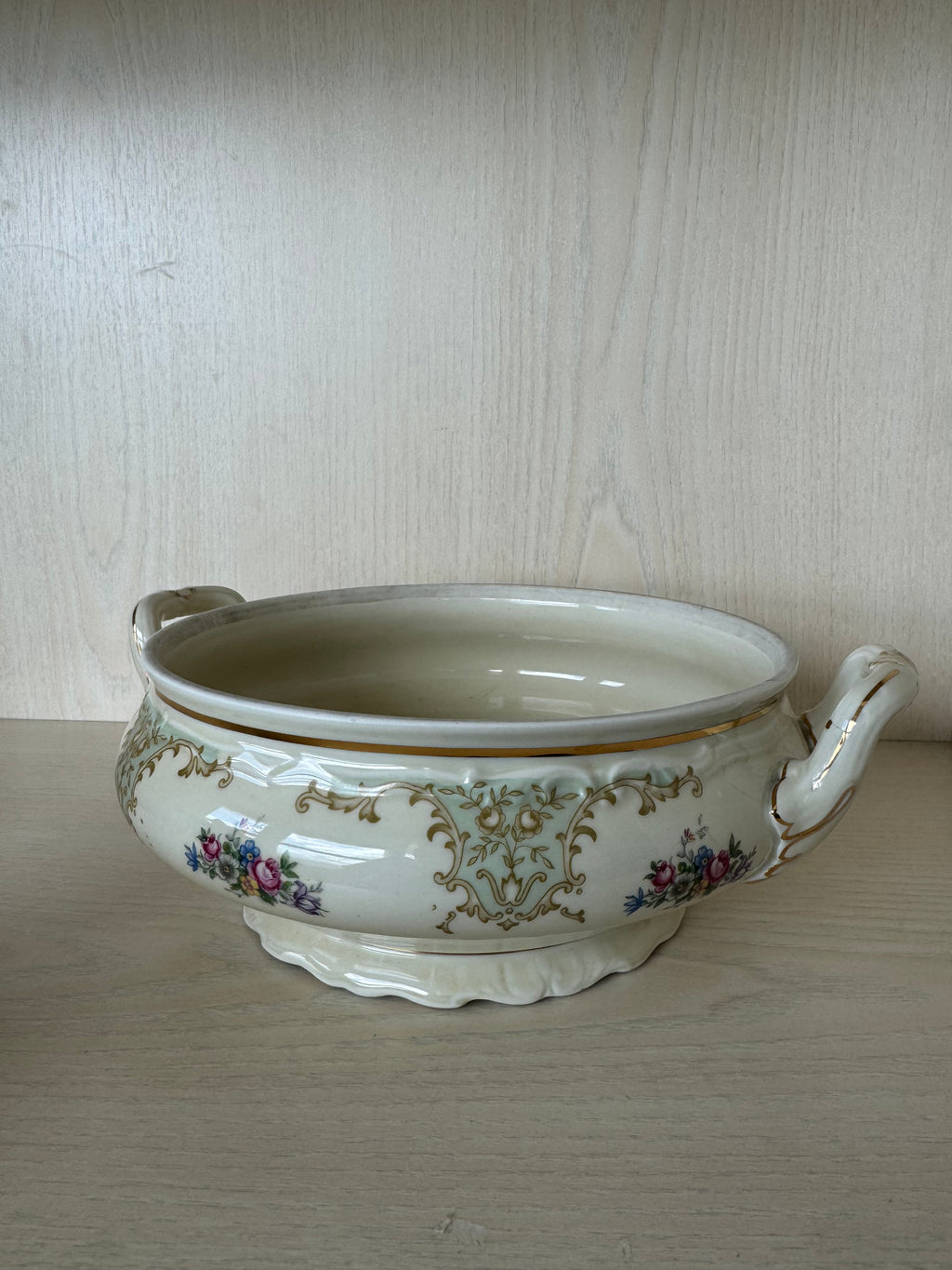 Epiag Fine China Suppenterrine, Porzellan, Weiß, Ø20,5cm, H9cm, gebraucht