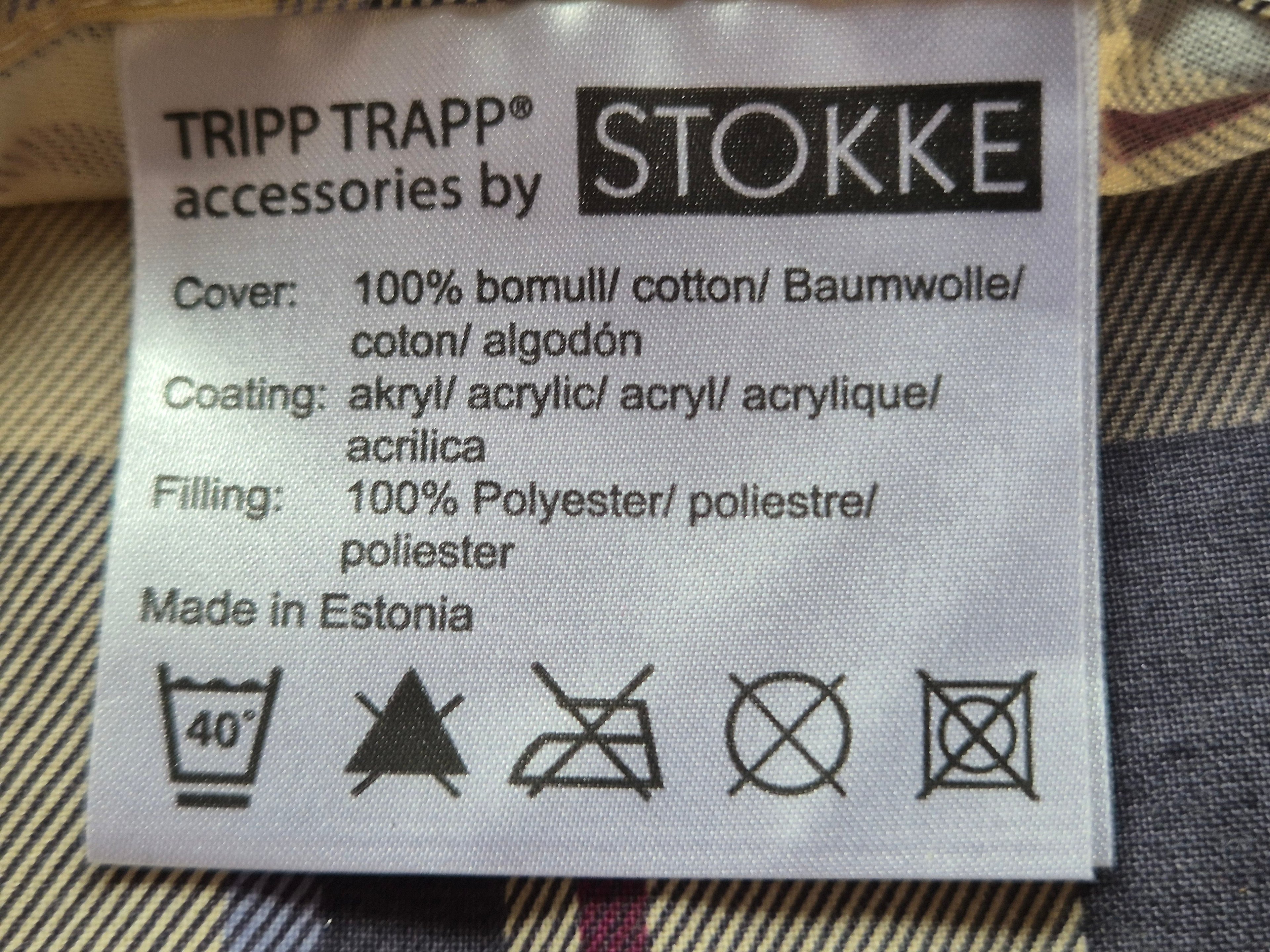 Stokke Tripp Trapp Cushion Set, Plaid Multicolor, Very Good Condition