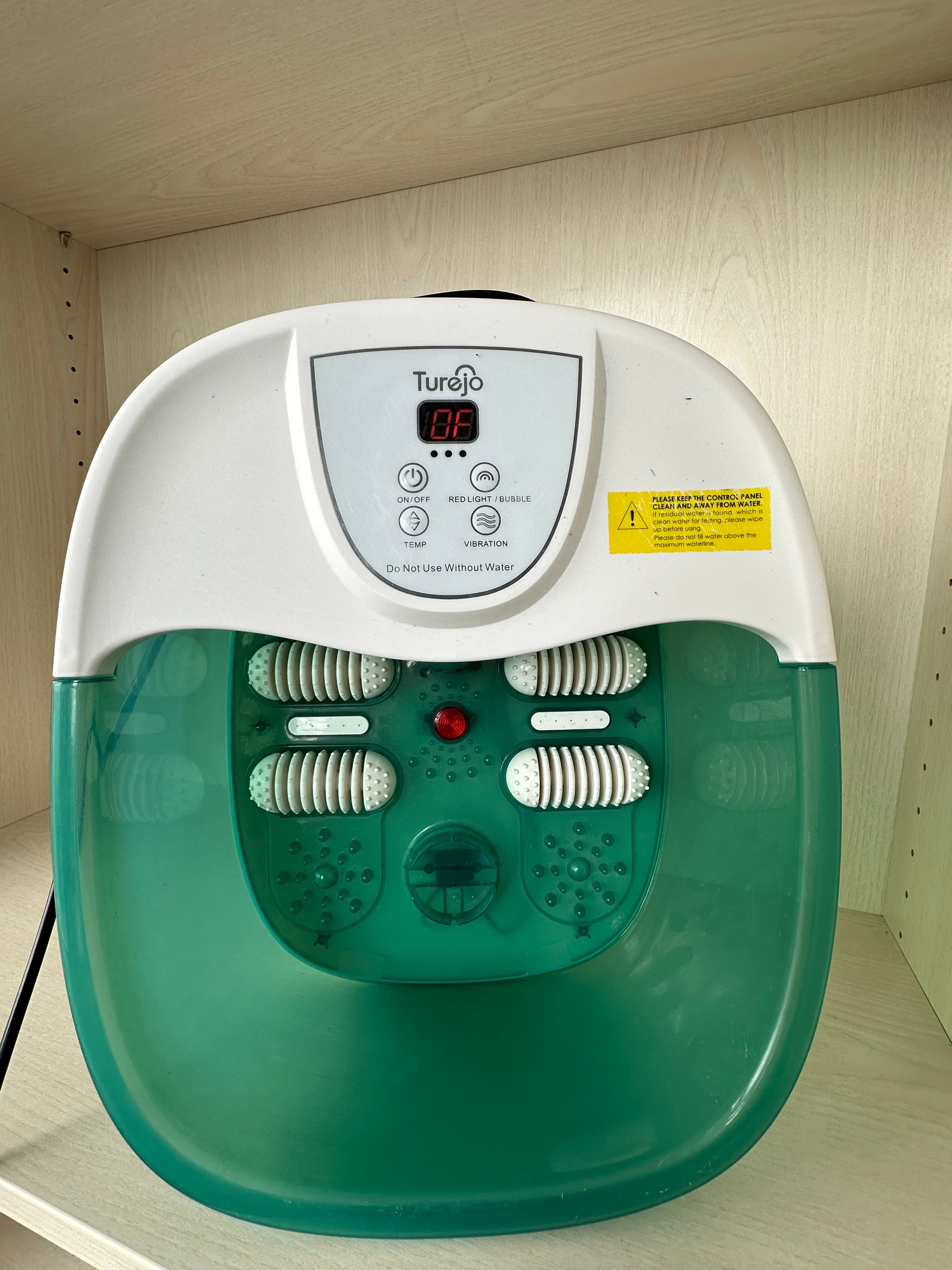 Turejo Foot Spa Massager MM-20A-3, Medium, White/Green, Good Condition