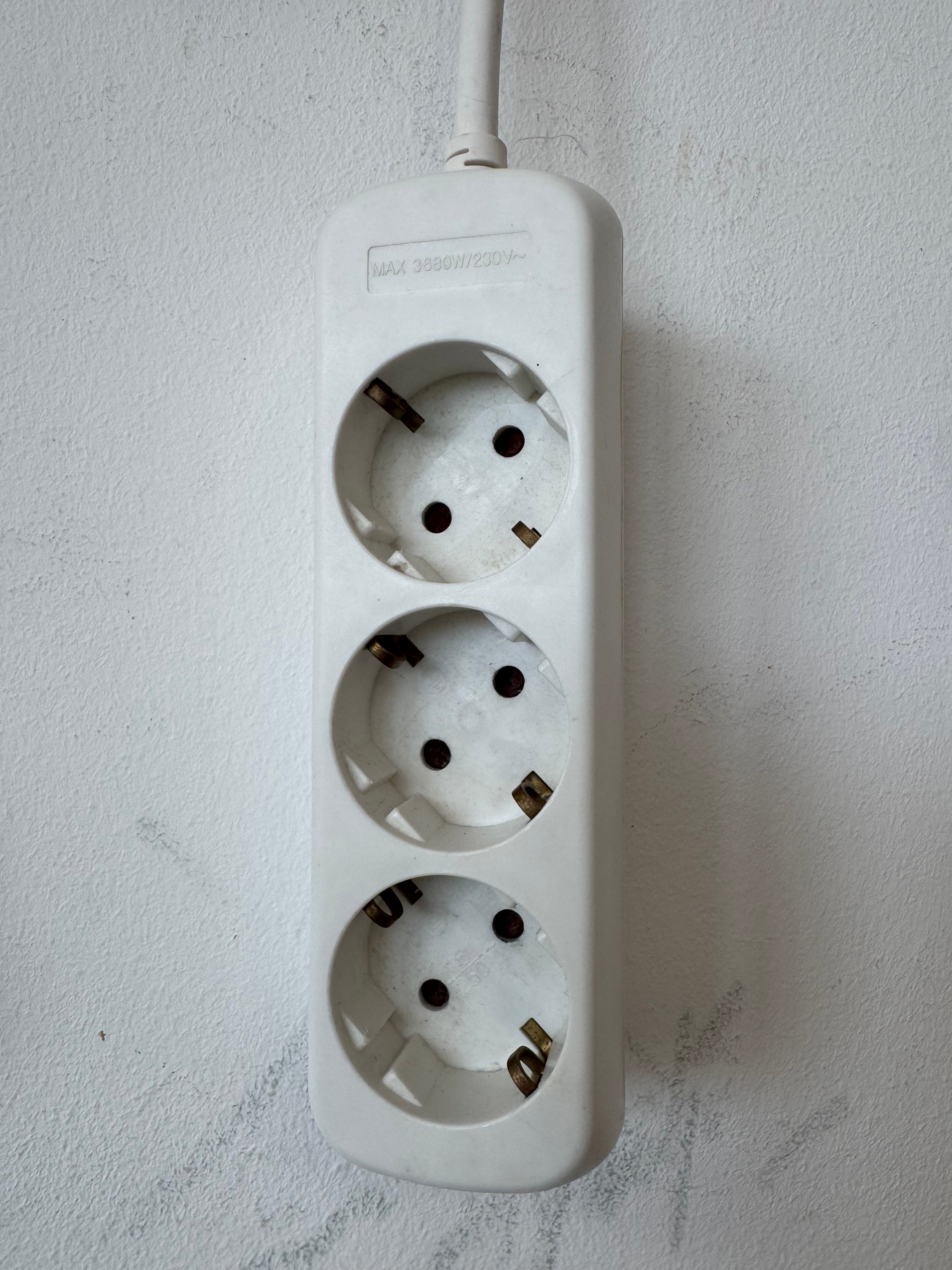 IKEA KOPPLA Steckdosenleiste, 3-fach, Weiß, 1,5m, gebraucht