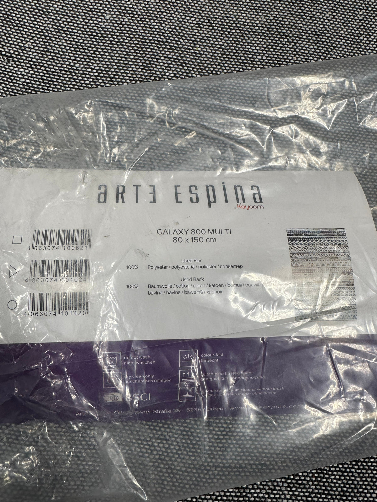 Arte Espina Rug Galaxy 300 Multi 80x150 cm Like New
