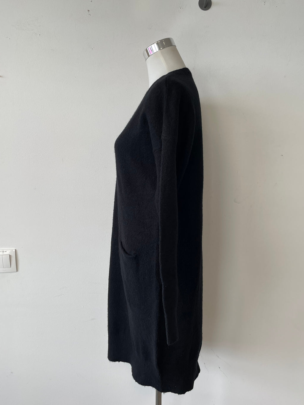 Fornarina Black Sweater Dress M Oversized Very Good Condition