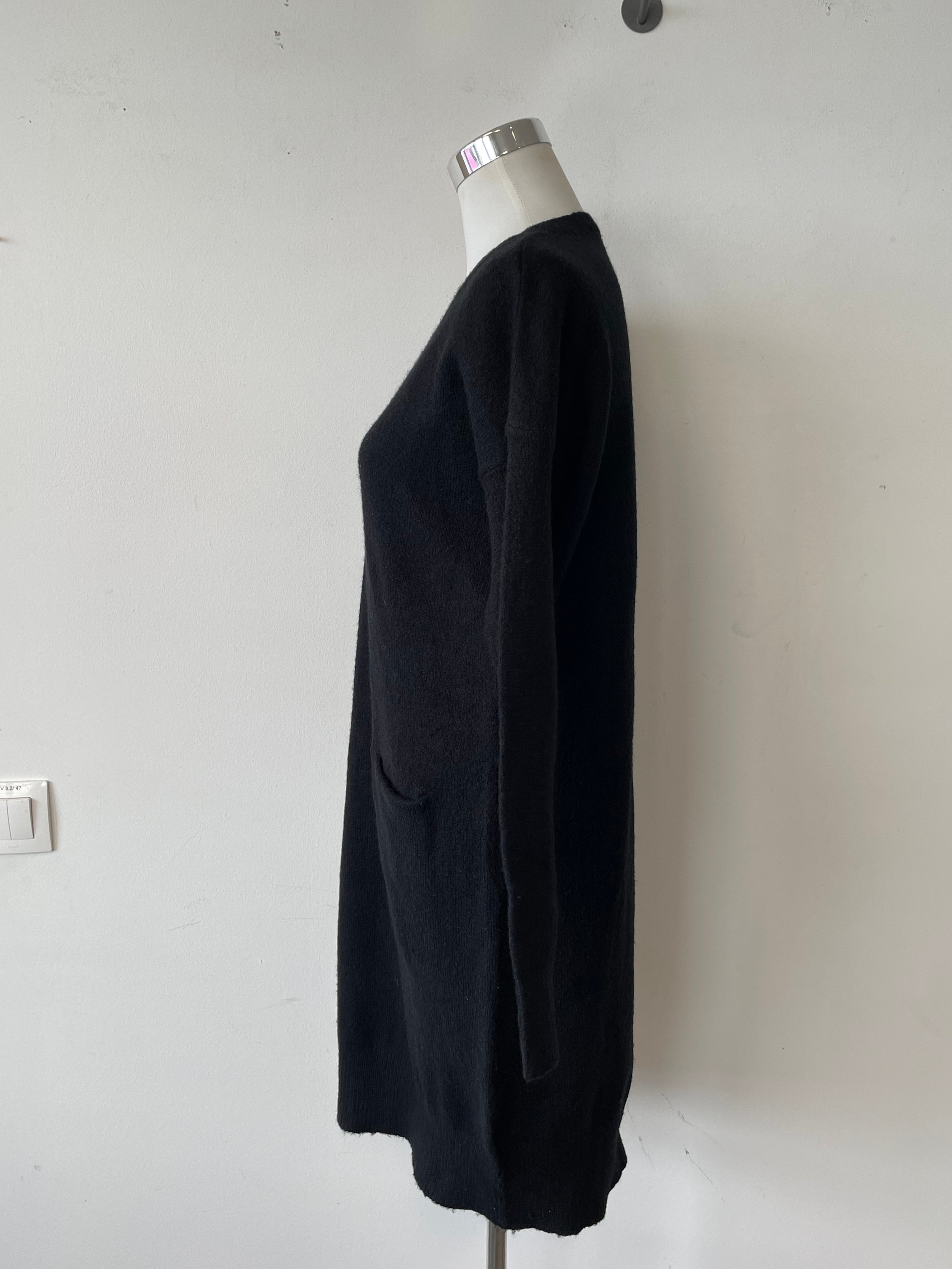 Fornarina Black Sweater Dress M Oversized Very Good Condition