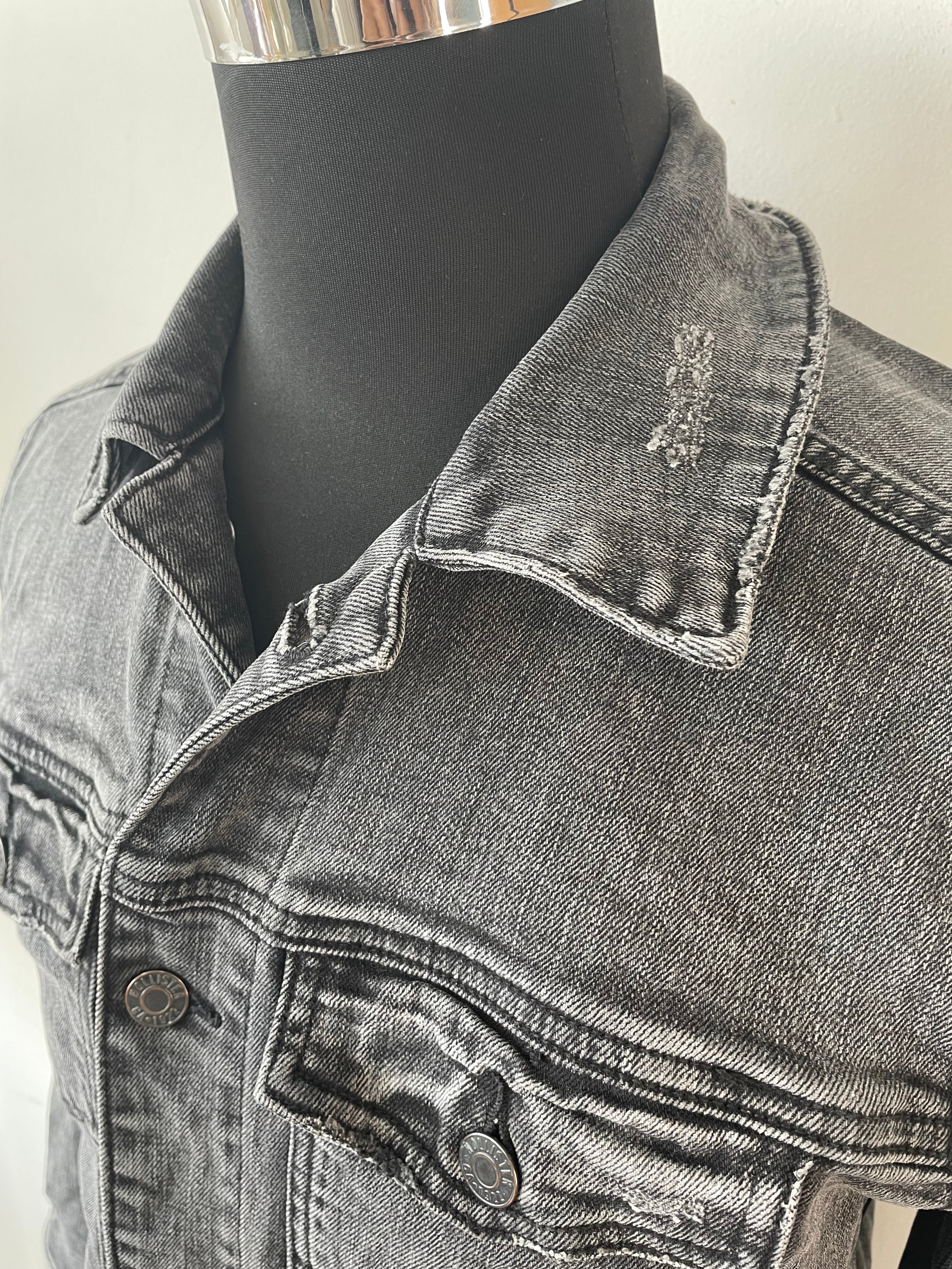 Hollister Epic Flex Jeansjacke Schwarz S, Sehr Gut
