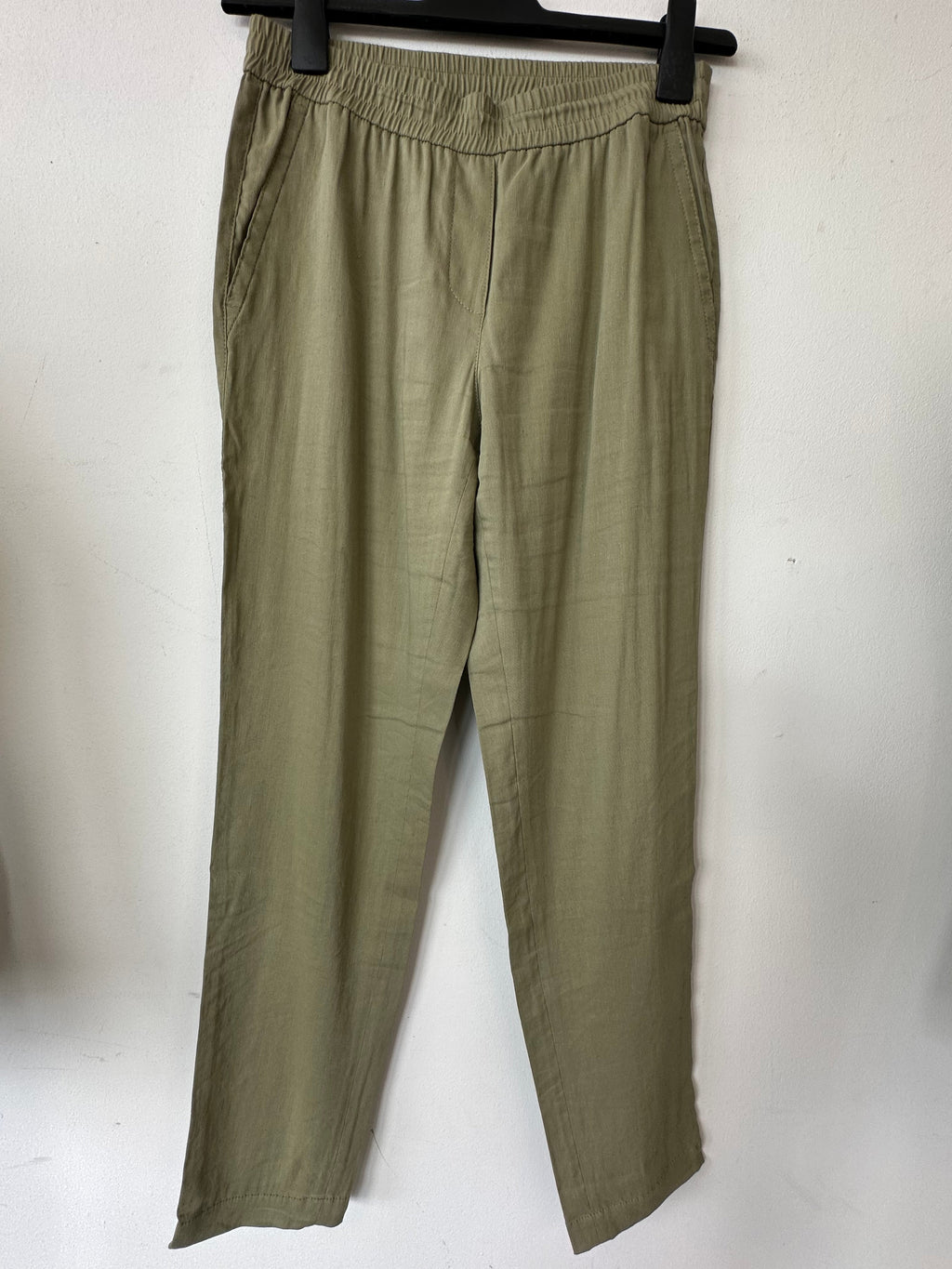 Marc Cain Khaki Linen Blazer & Trousers, Size N2, Very Good Condition