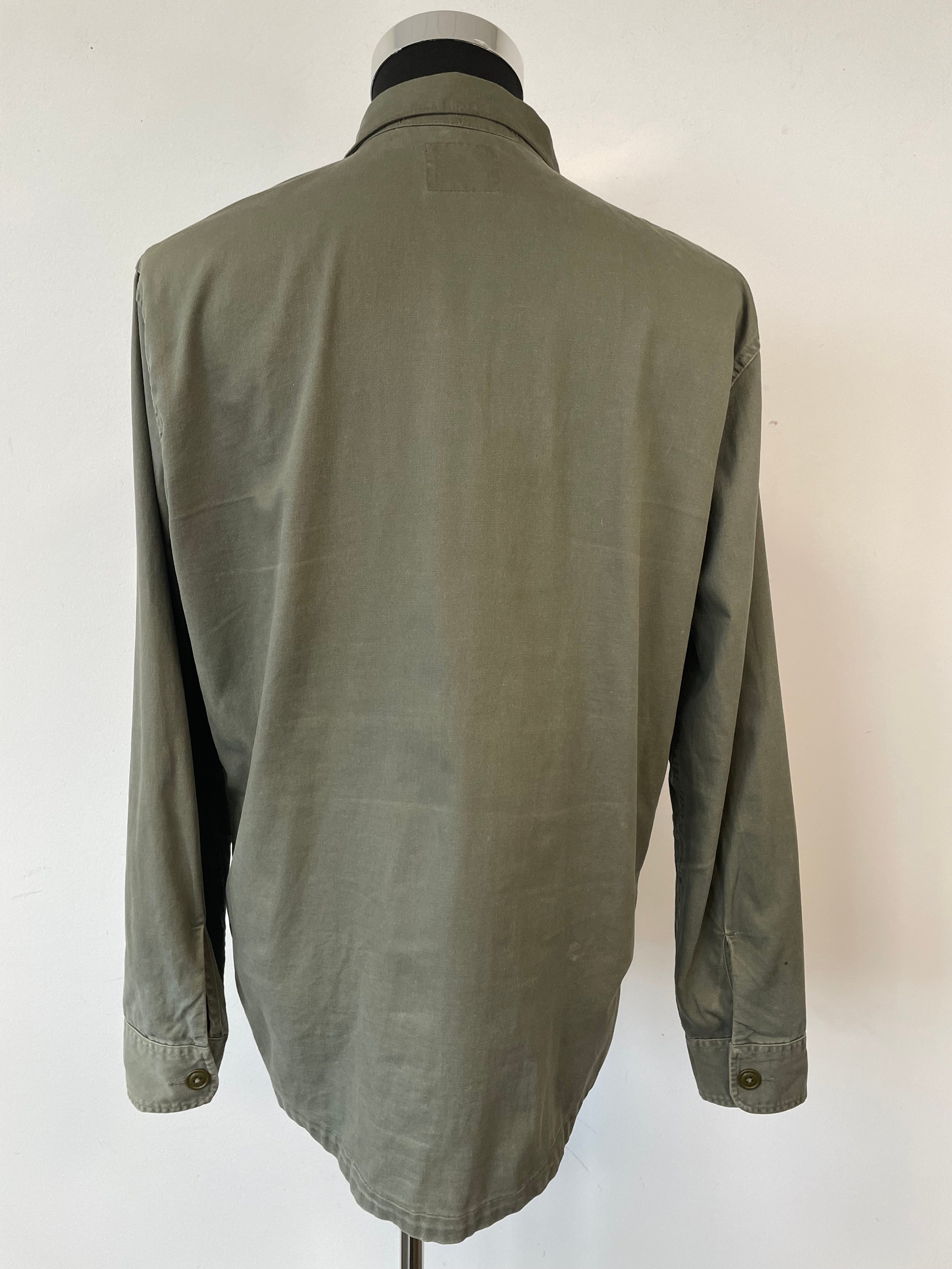 Abercrombie & Fitch Utility Jacke Grün M Baumwolle guter Zustand
