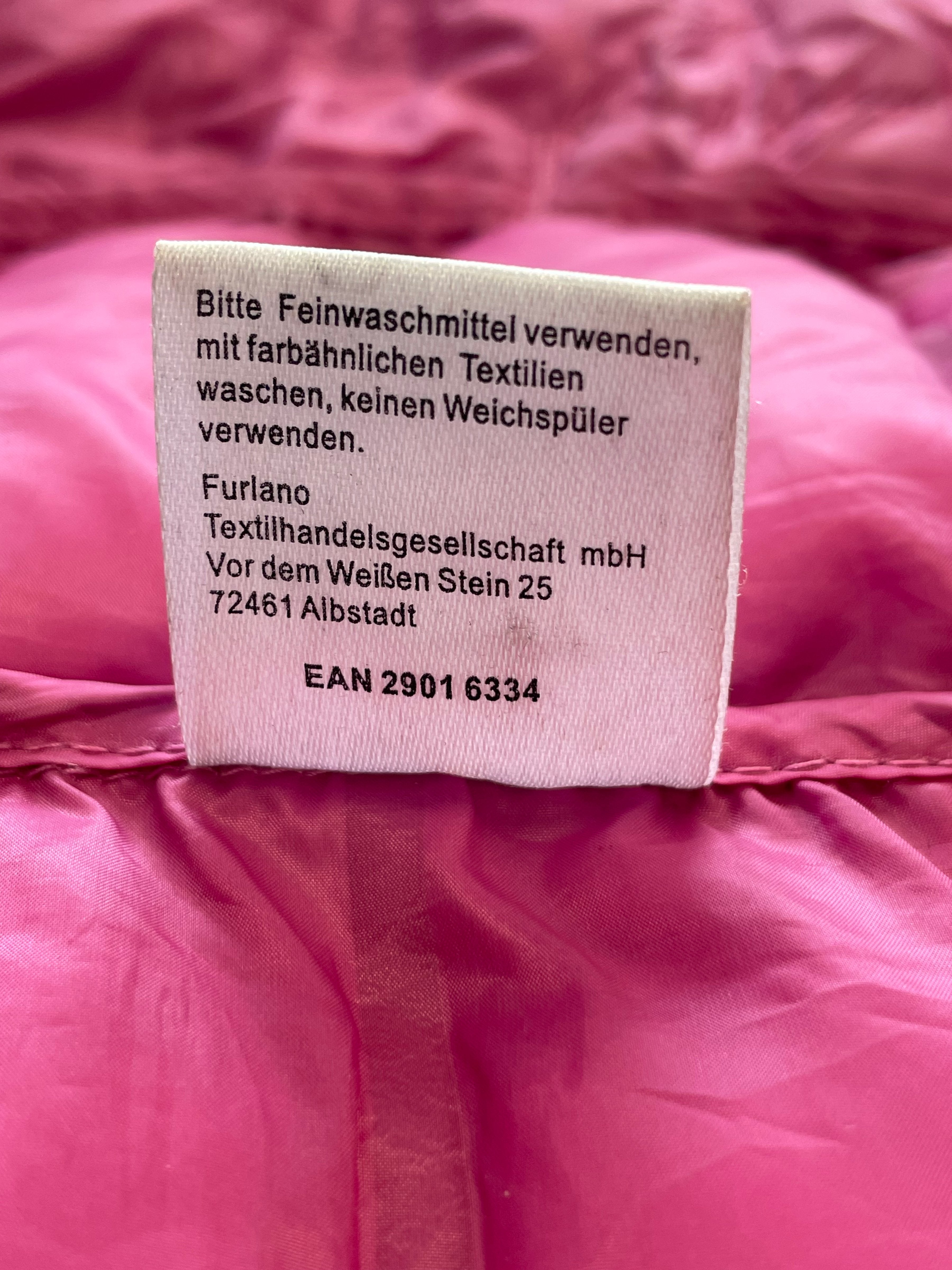 Shamp Damen Puffer Weste S Pink, guter Zustand, 70cm Länge, 48cm Brust