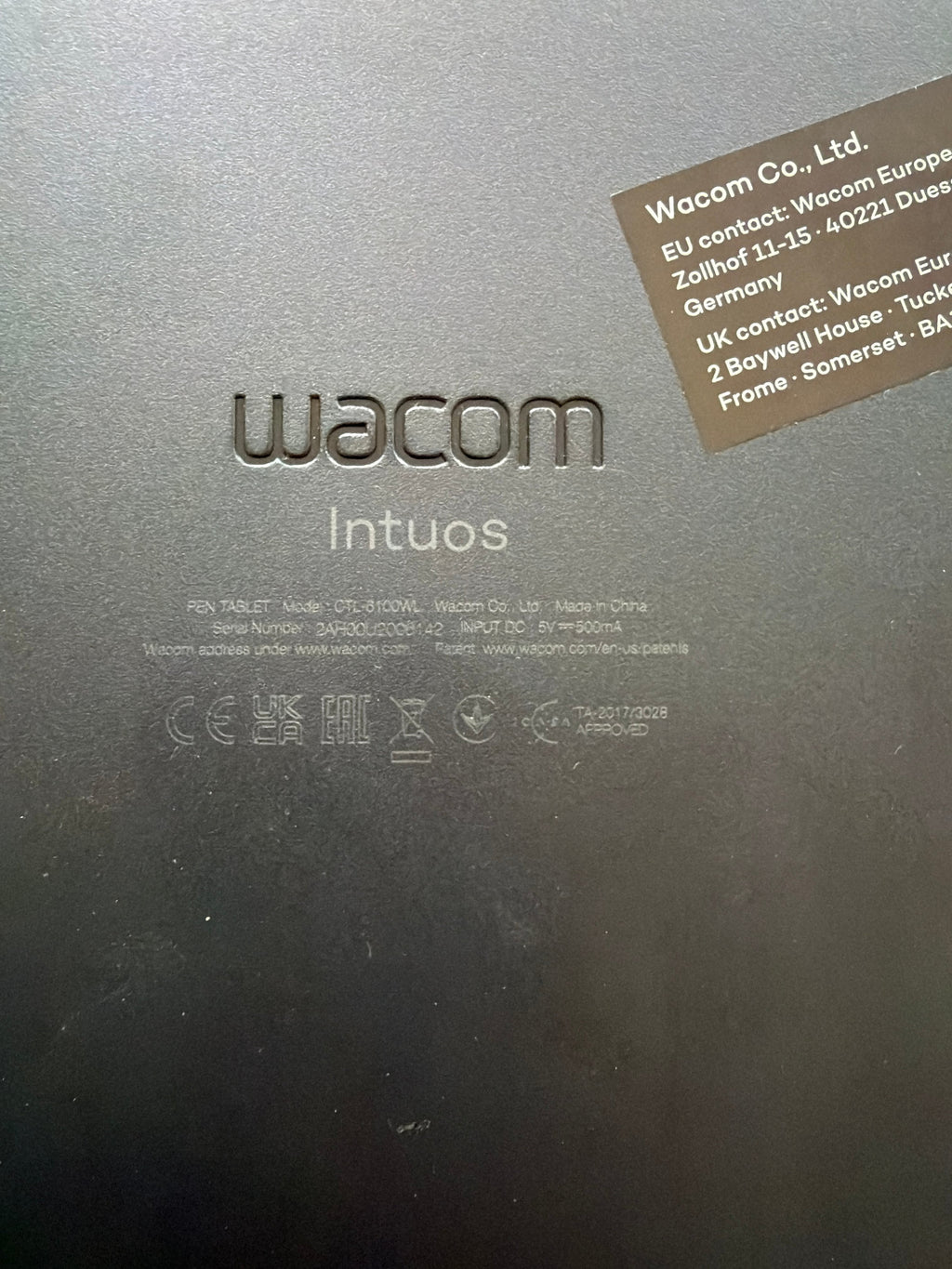 Wacom Intuos CTL6100WLK0, Schwarz, Medium, Sehr Gut