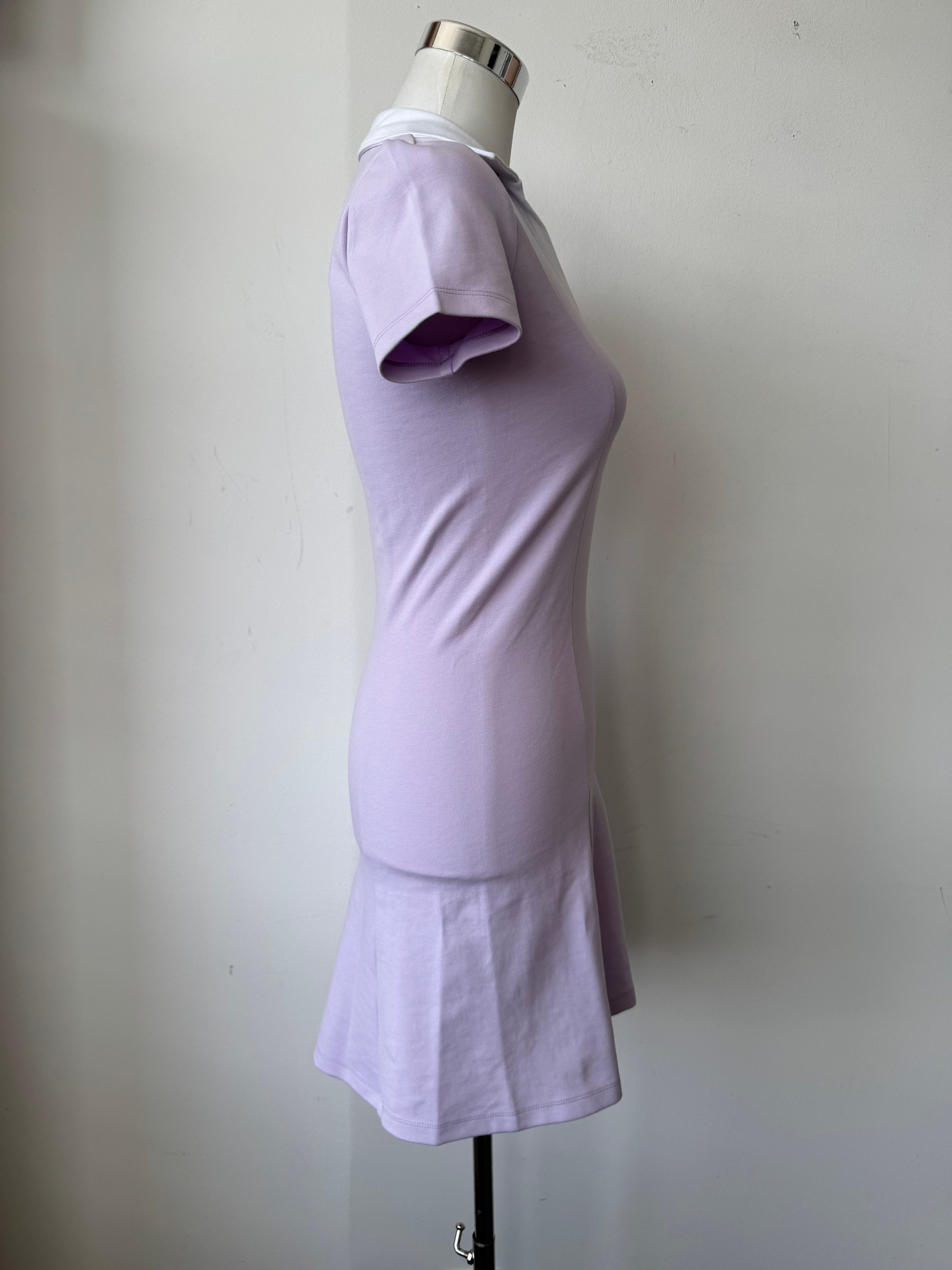 Tommy Hilfiger Polo Dress XS Light Pink White Collar Very Good Condition