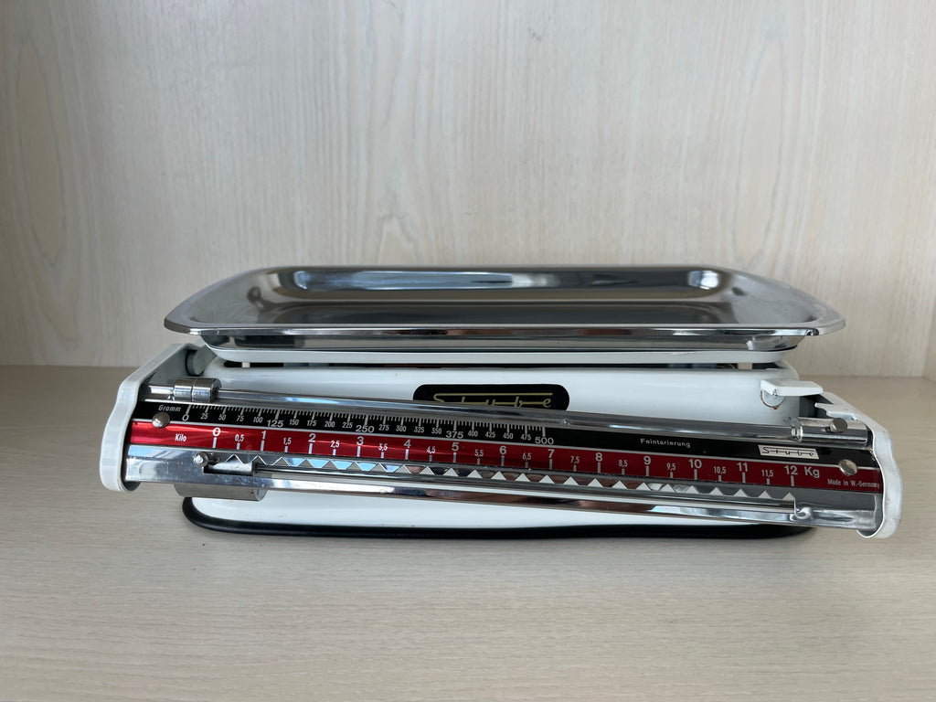 Stube Küchenwaage Vintage Feintarierung, Chrom, Sehr Gut, 12 kg