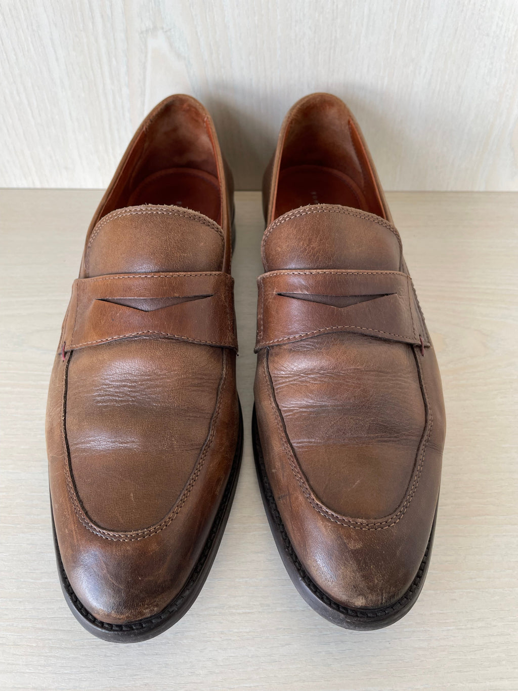 Tommy Hilfiger braune Lederloafer EU 42 / US 9, sehr guter Zustand