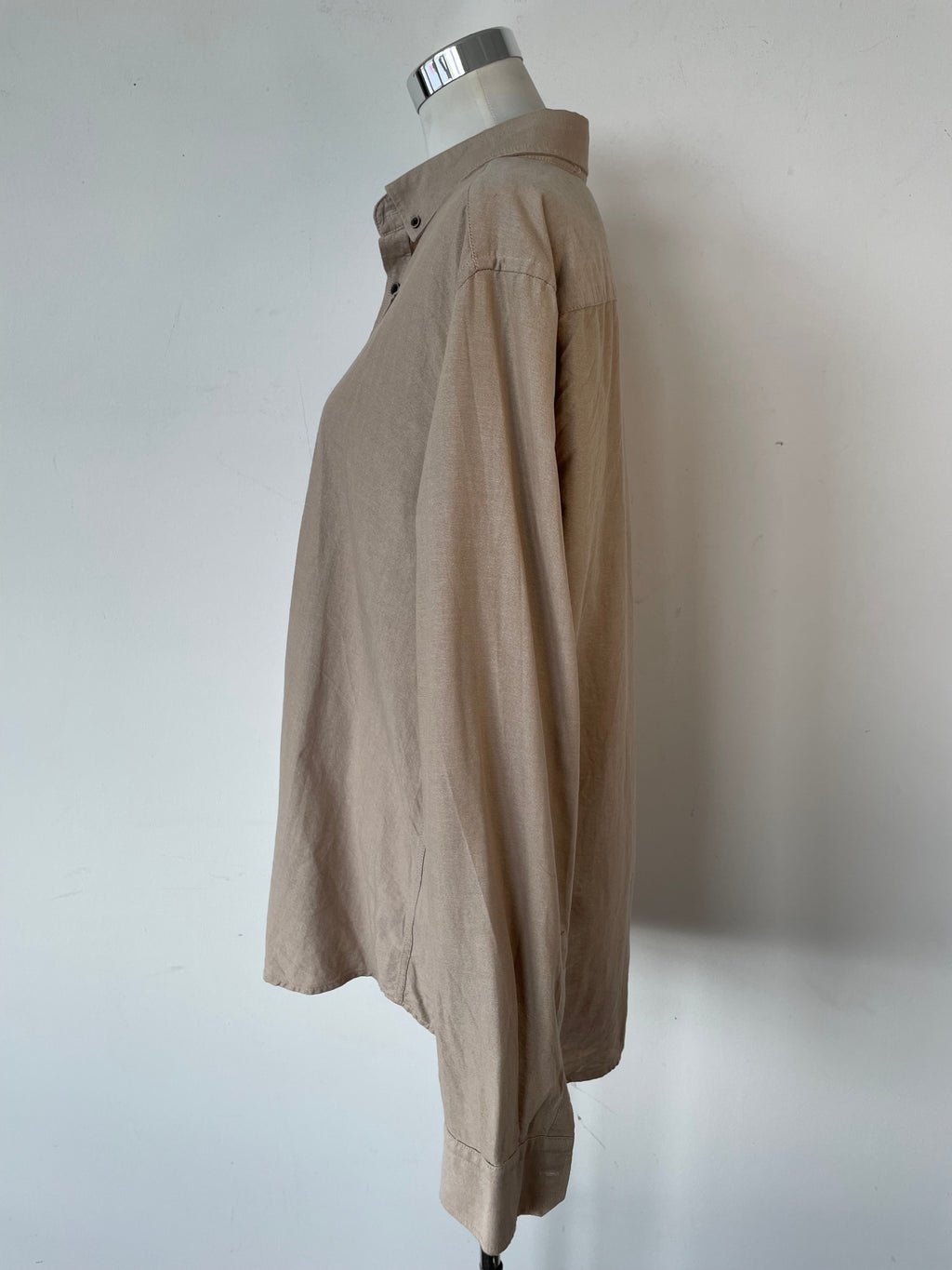 LC Waikiki Beige Slim Fit Shirt, 2XL, Very Good Condition