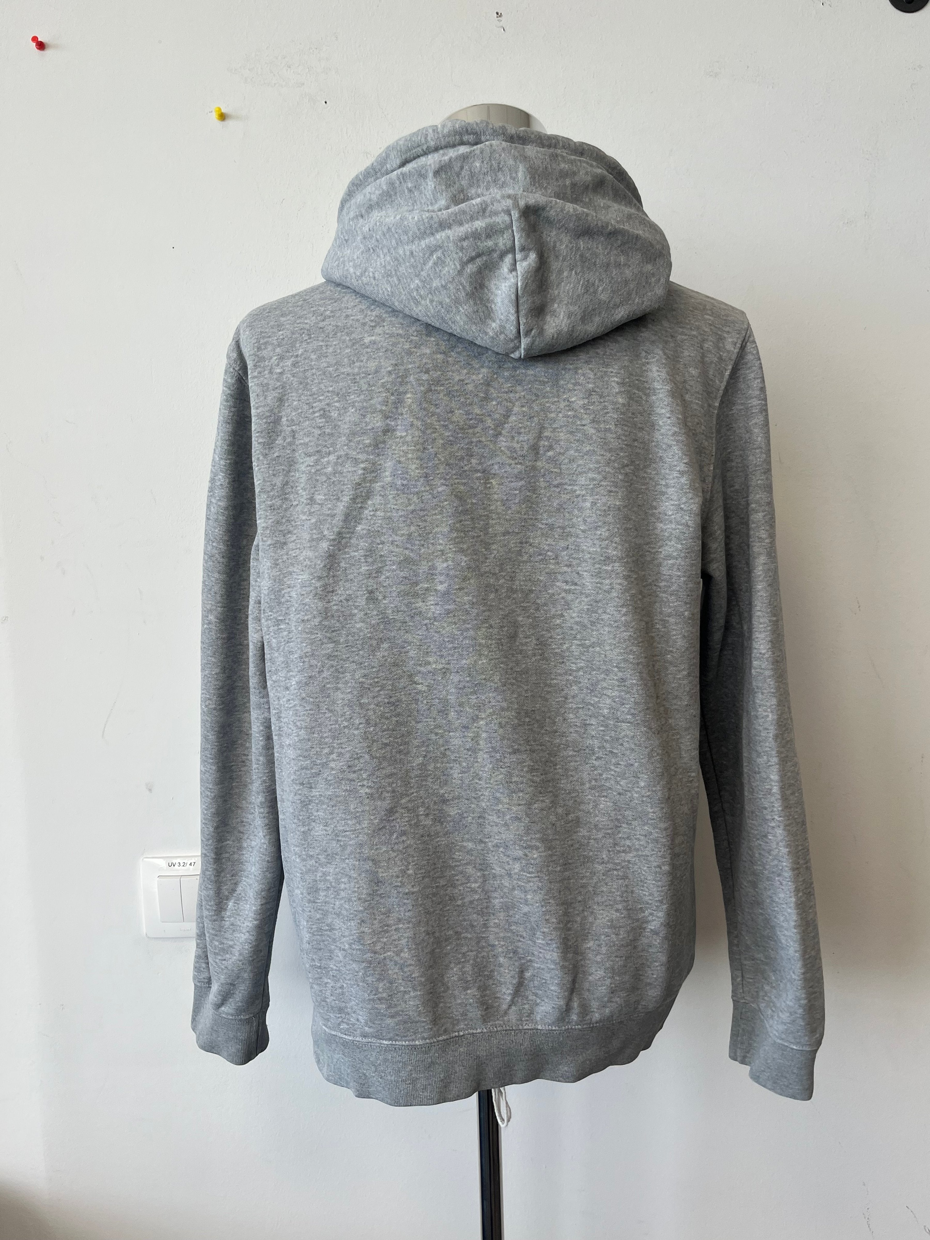 Champion Hoodie Script Logo, Grau, S, Sehr Gut