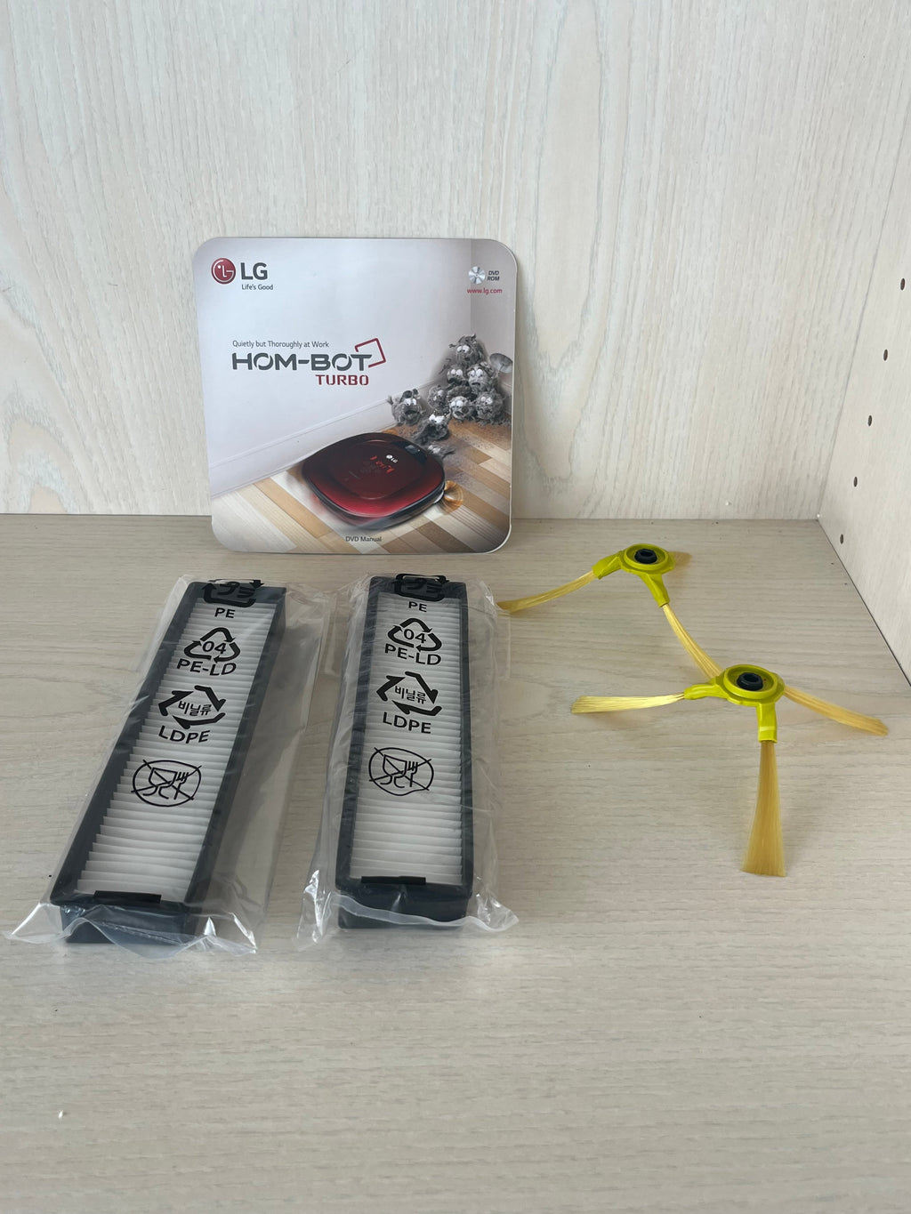 LG Hom-Bot Turbo Accessories Kit, Yellow/Black, Like New