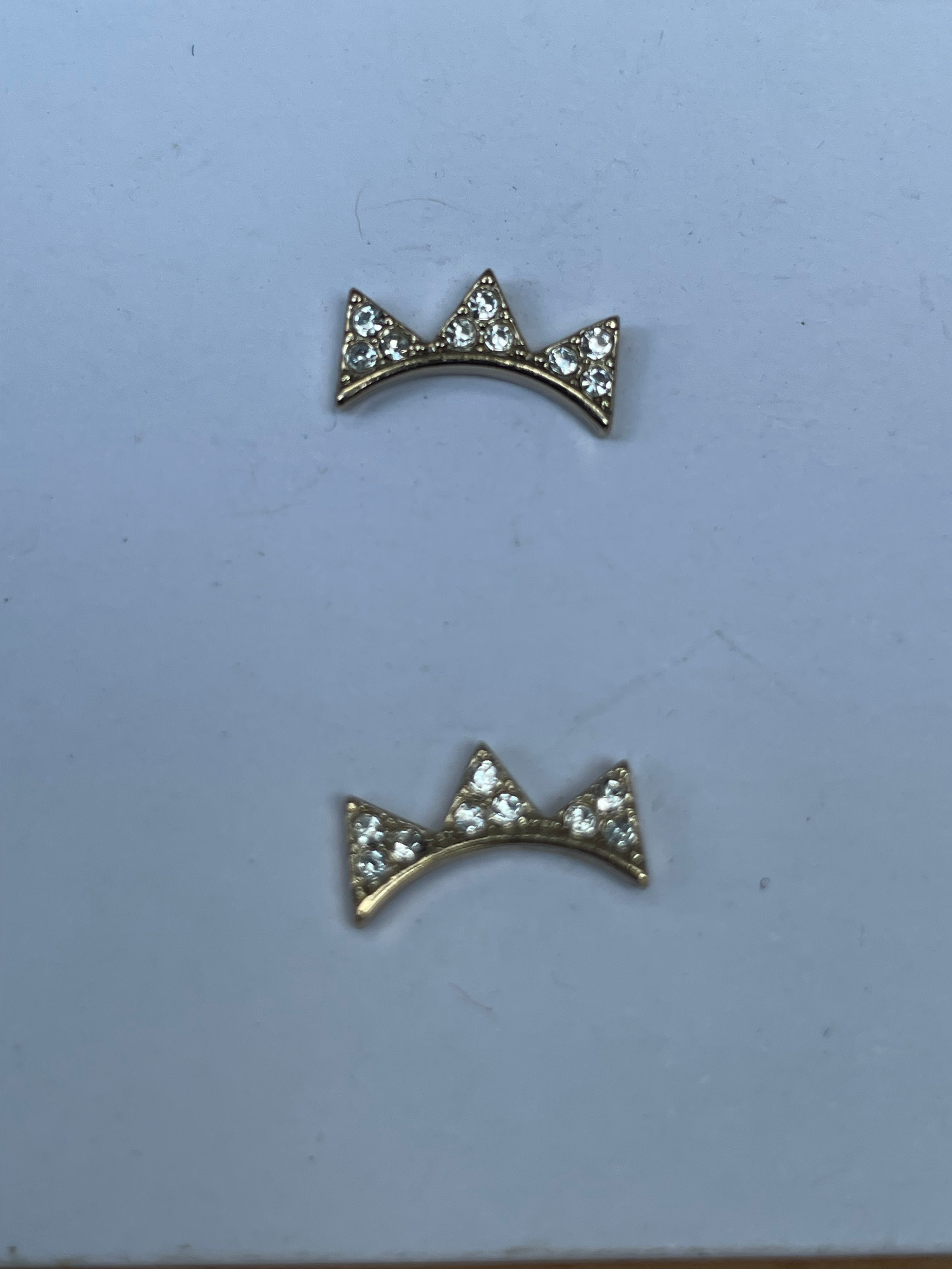& Other Stories Paris Atelier Ohrstecker – goldfarben, ca. 1 cm, sehr guter Zustand