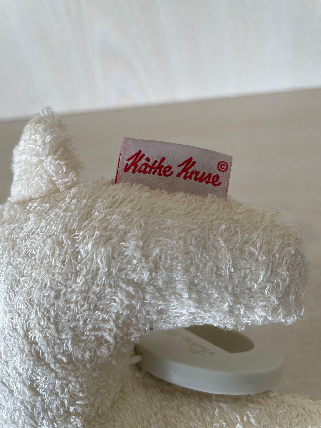 Käthe Kruse Musical Pull Toy ‘Sam’ – White Polar Bear with Scarf, Very Good