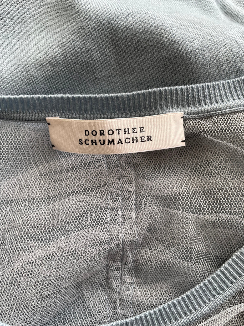 Dorothee Schumacher Luxus Strickpullover, Gr. 3, Hellblau, Sehr Gut