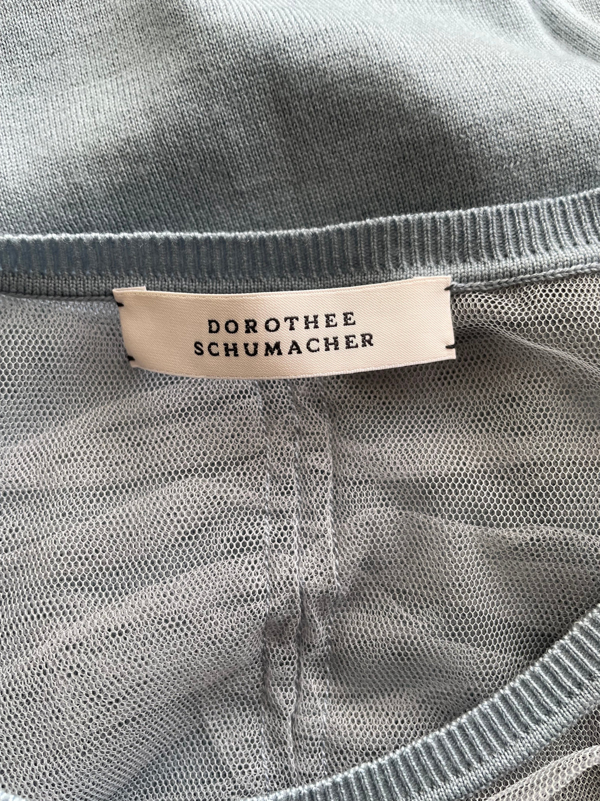 Dorothee Schumacher Luxus Strickpullover, Gr. 3, Hellblau, Sehr Gut