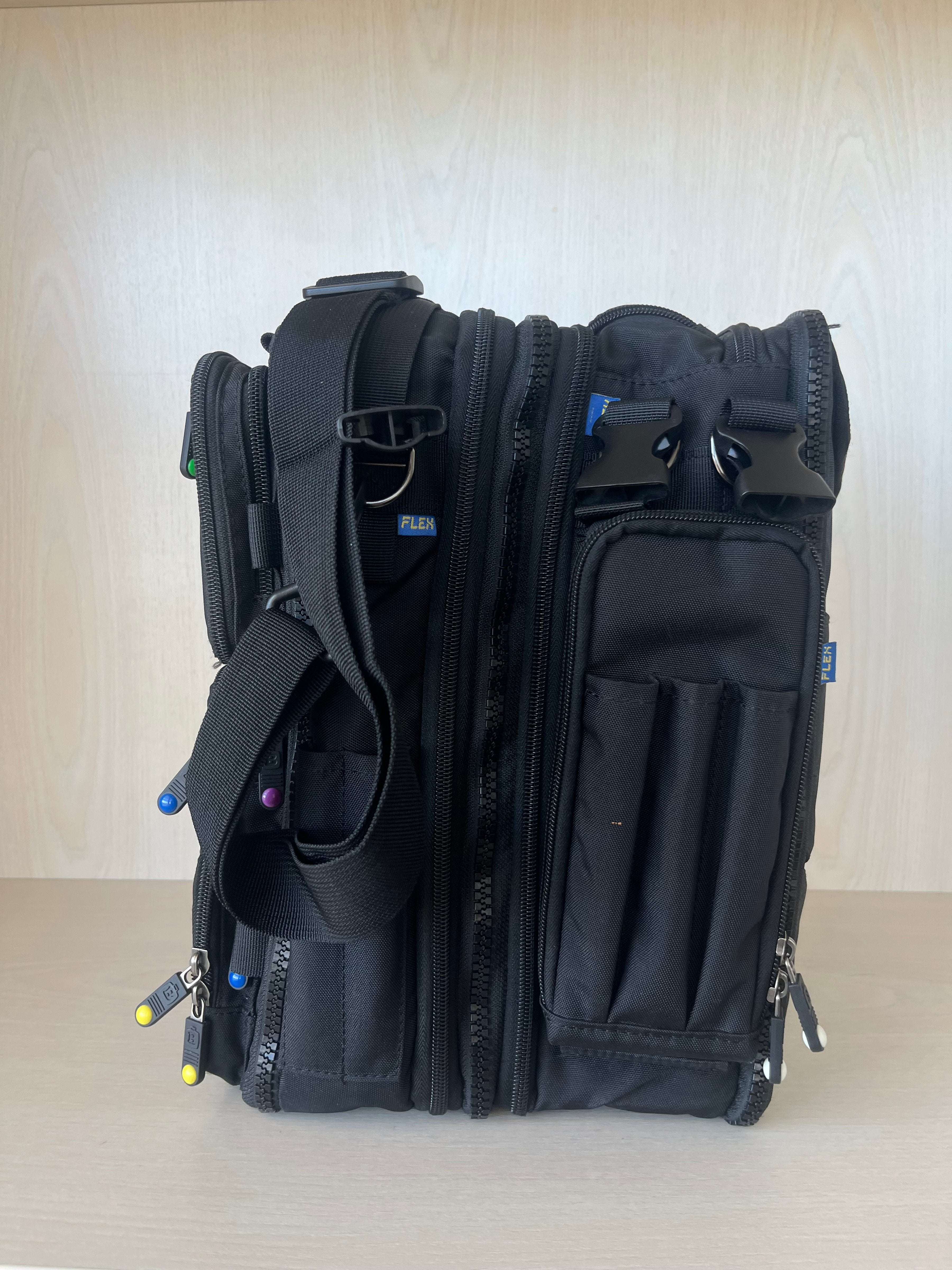 BrightLine Bags B7 Flex, Mittel, Nylon, Sehr Gut, 26x33x21 cm, Schwarz