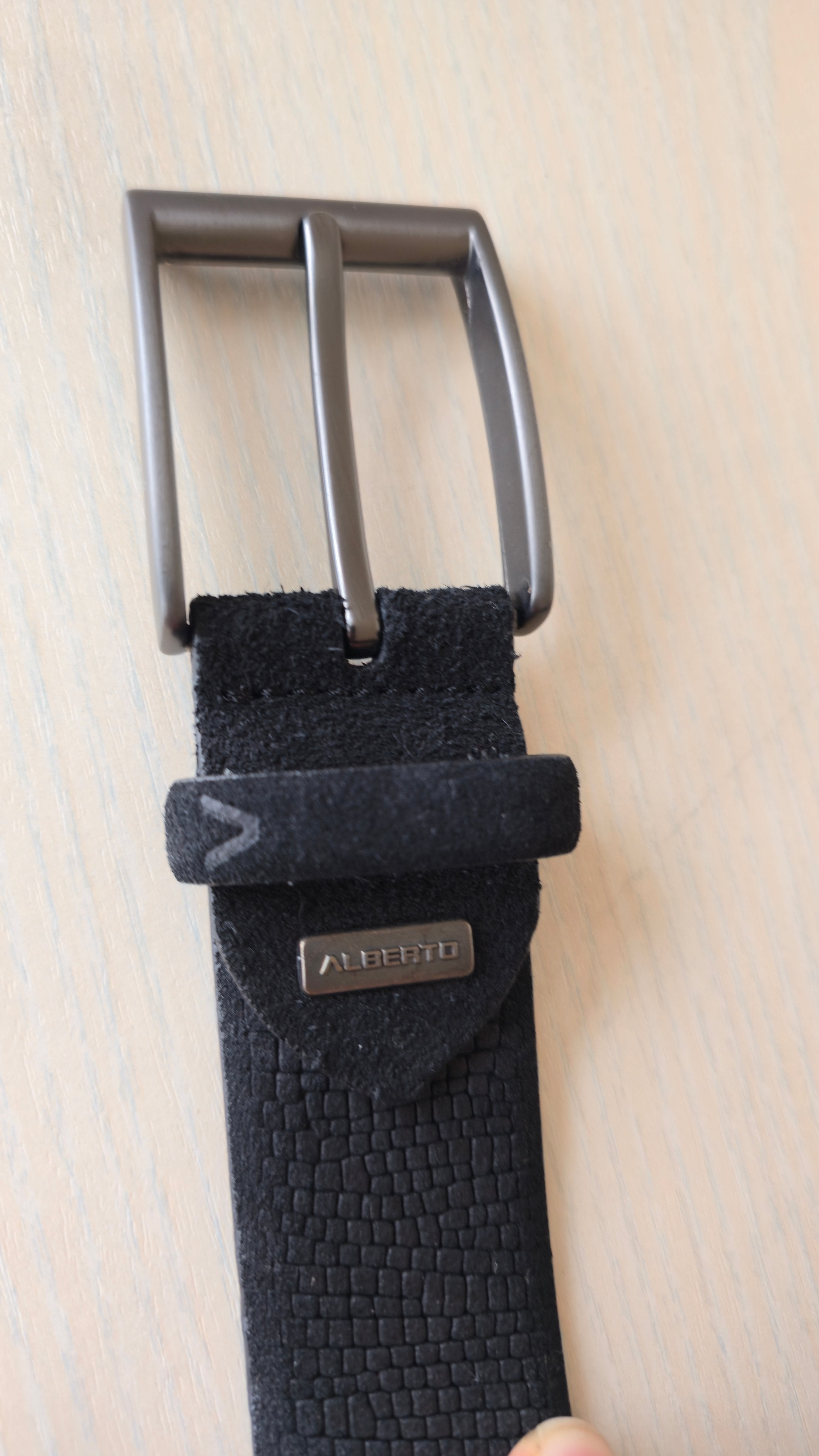 Alberto Ledergürtel, schwarz, 95 cm – wie neu