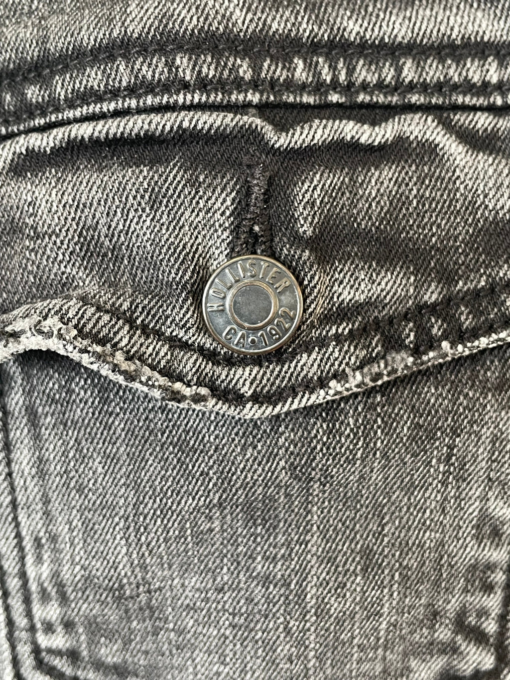 Hollister Epic Flex Jeansjacke Schwarz S, Sehr Gut