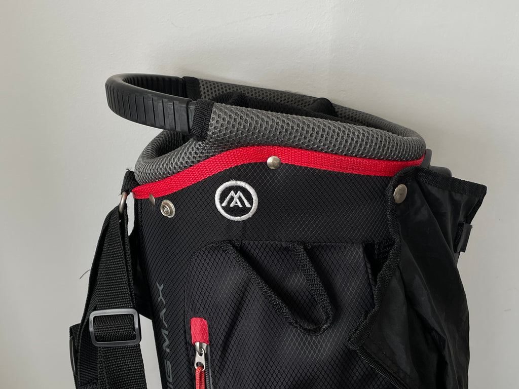 Big Max Golfbag Heaven Seven G, Schwarz/Rot, Sehr Gut, Höhe 87 cm