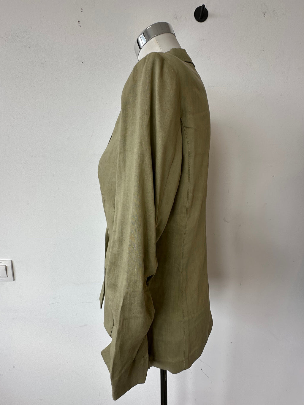 Marc Cain Khaki Linen Blazer & Trousers, Size N2, Very Good Condition