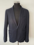 Zara Man Slim-Fit Blazer Dark Blue – Size XL, Good Condition