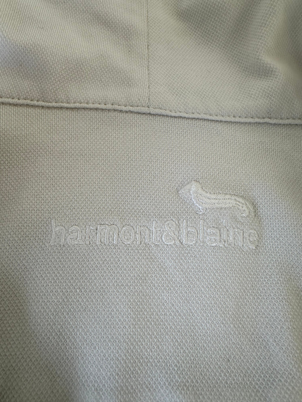 Harmont & Blaine Pullover L | Baumwolle Polo | Weiß | Guter Zustand