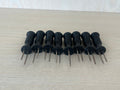 Farberware 8-tlg. Maiskolbenhalter Set – Kunststoff/Edelstahl, Schwarz, Gut