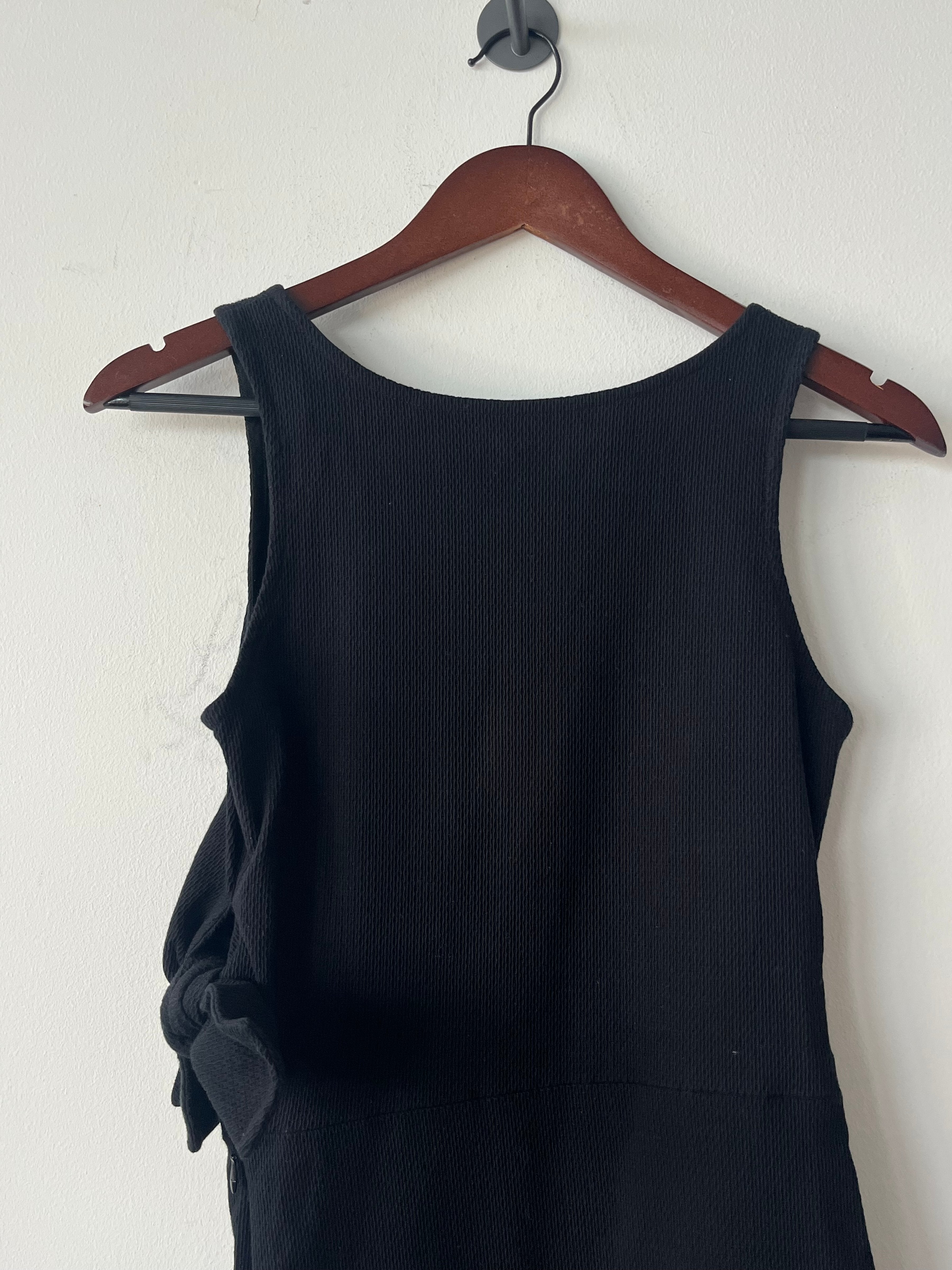 JIL SANDER + Rib Knit Midi Dress – Black, Size M, Good Condition