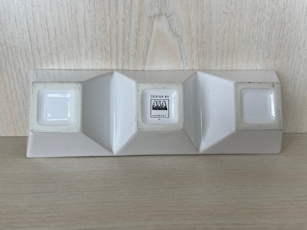 ASA Selection Vorspeisenplatte, Weiß, 3-Fach, 11.5x3.75 Zoll, Sehr Gut