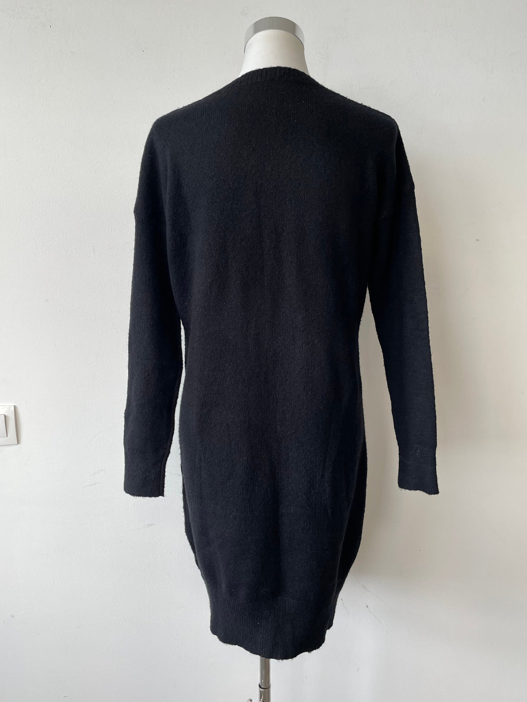Fornarina Black Sweater Dress M Oversized Very Good Condition
