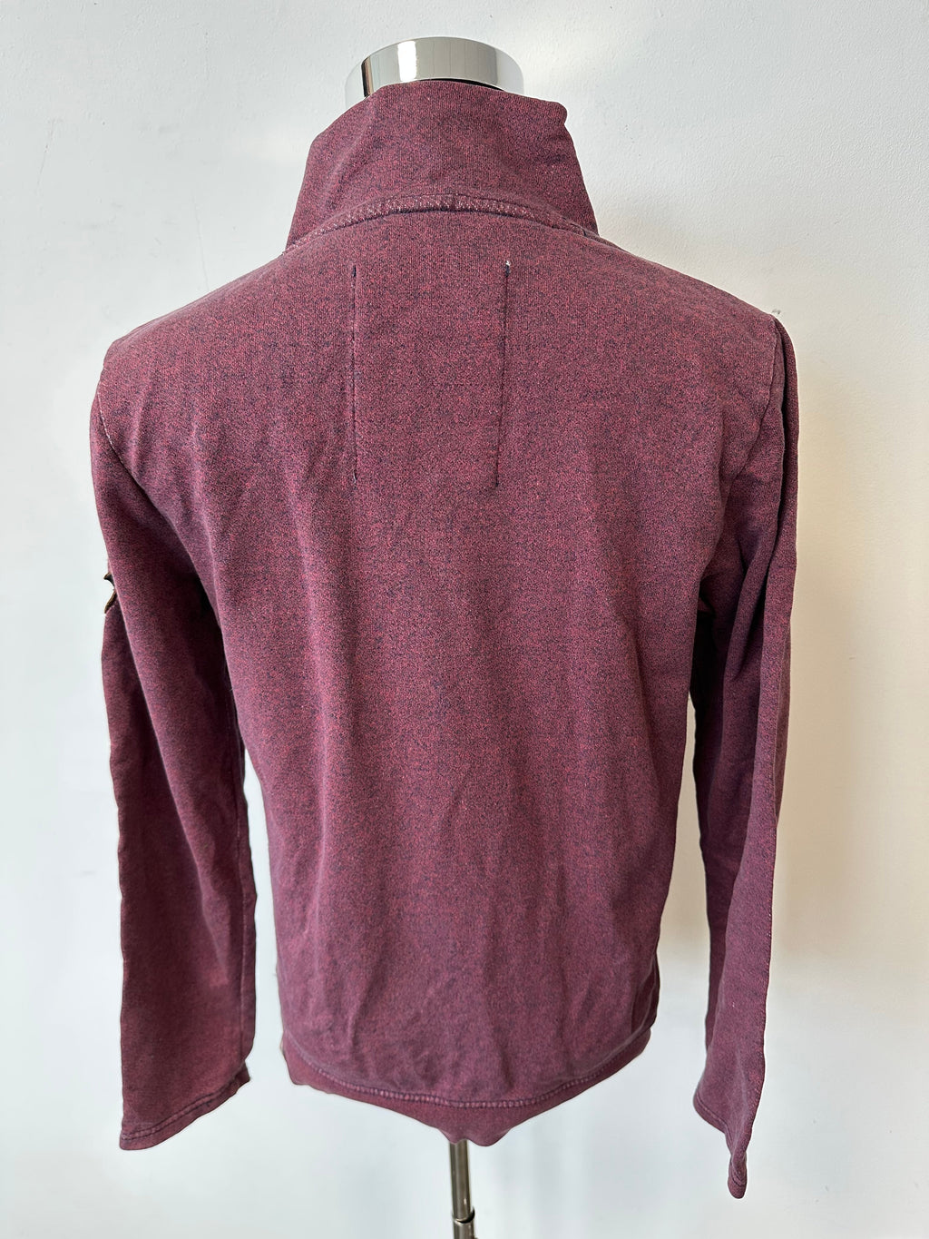 Dickies Men's Burgundy Medium Button-Up Shirt - Good Condition