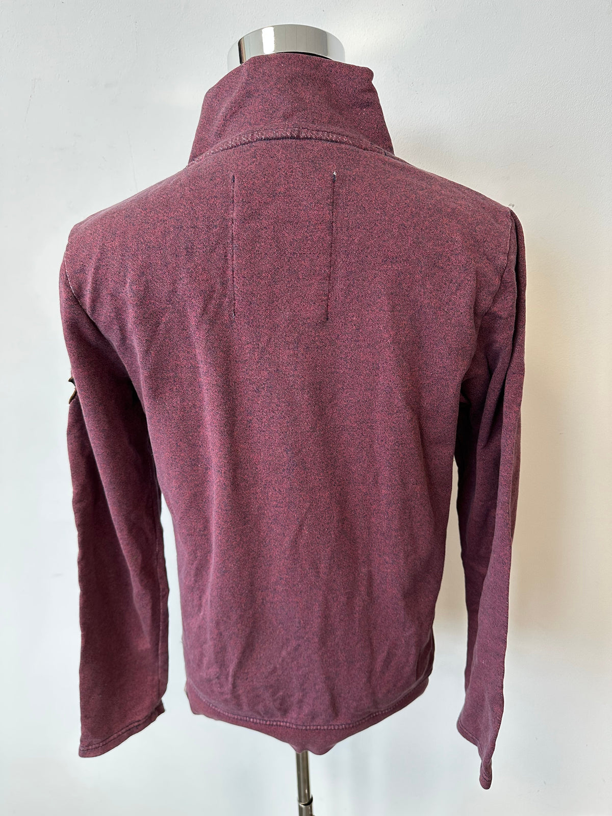 Dickies Men's Burgundy Medium Button-Up Shirt - Good Condition