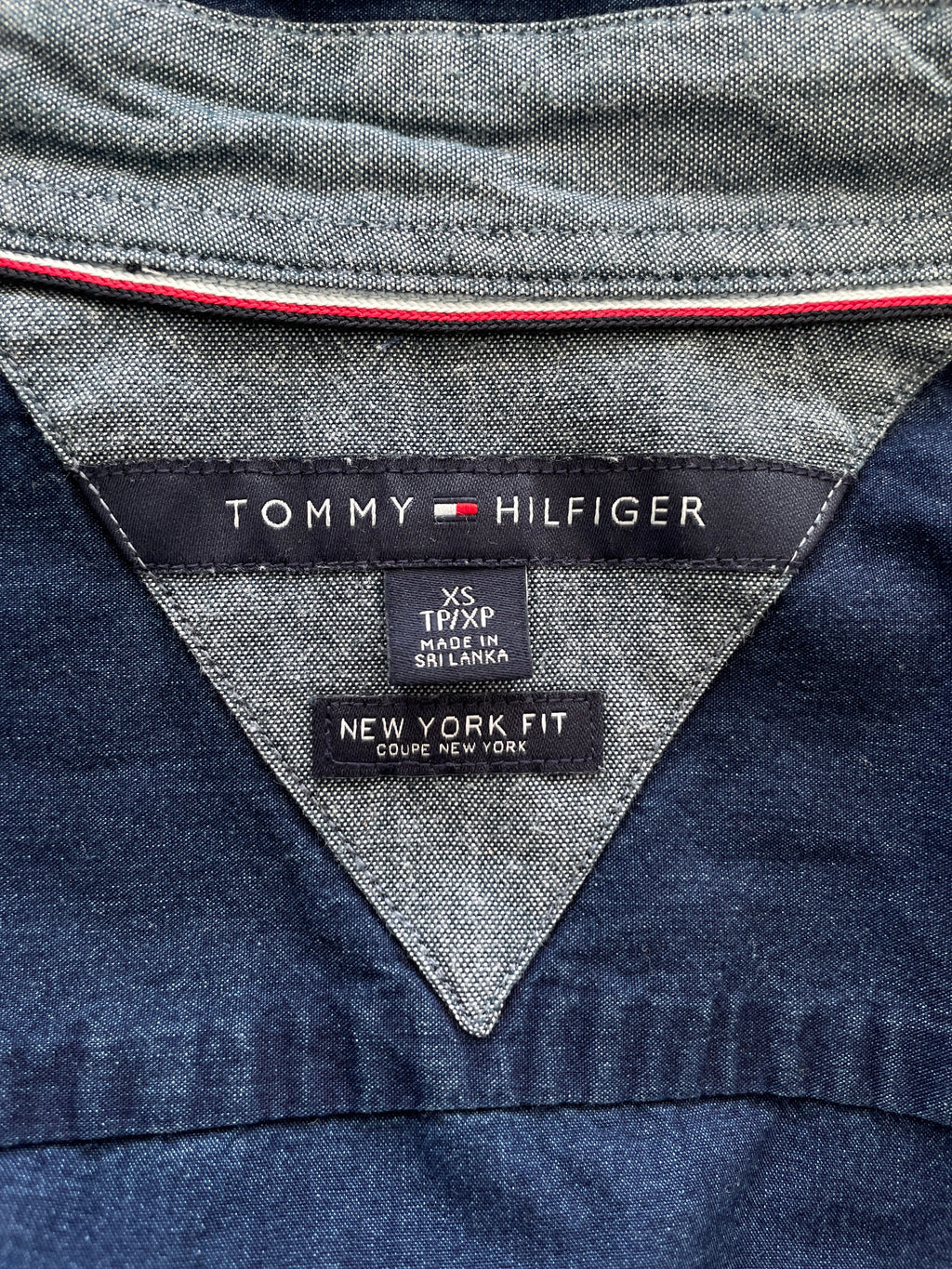Tommy Hilfiger Shirt New York Fit XS Navy Blau Sehr Gut