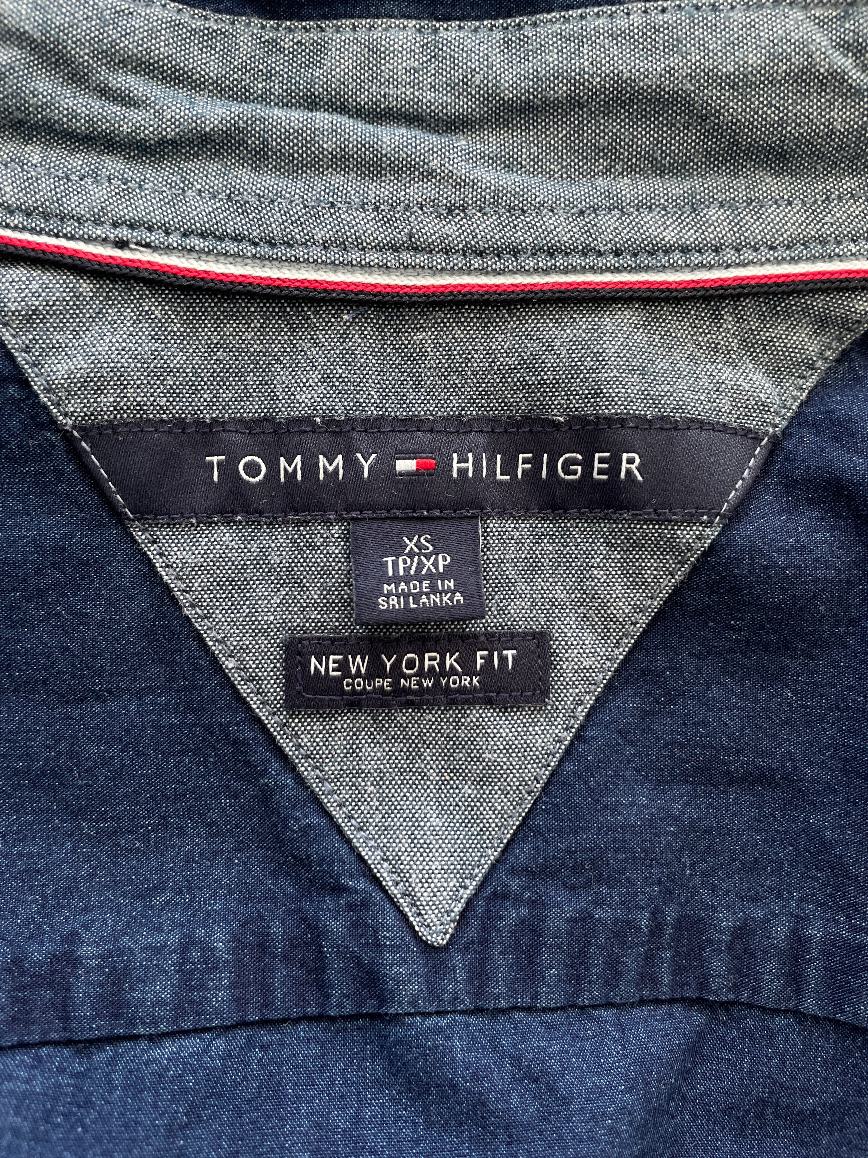 Tommy Hilfiger Shirt New York Fit XS Navy Blau Sehr Gut